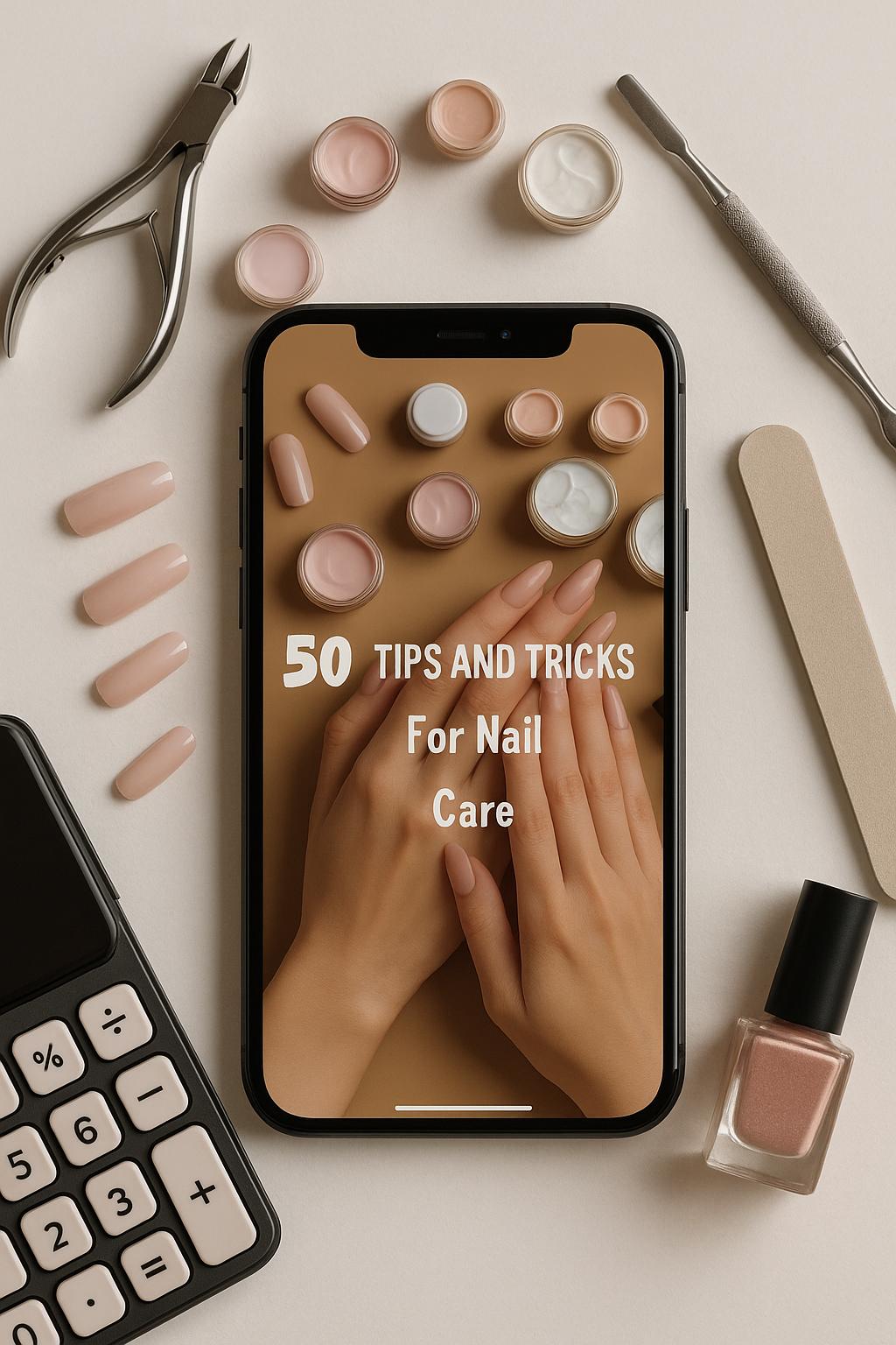 Ultimate Nail Care Guide: 50 Tips for Healthy Nails | Printable Nail Health Tips | Fungal Infection Prevention | Nail Enthusiasts Gift