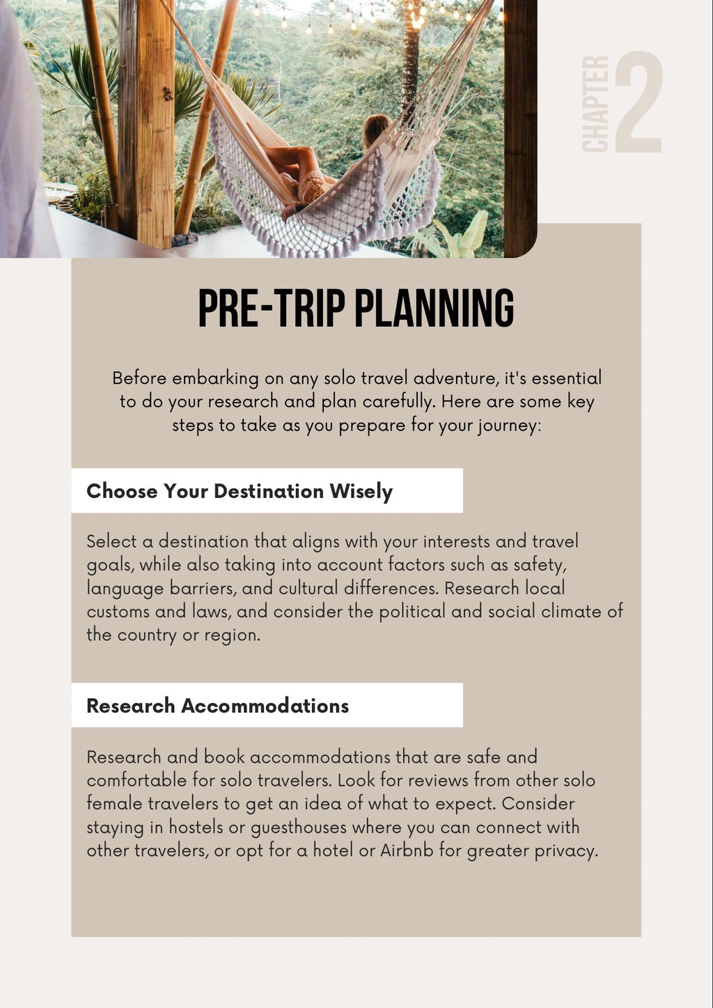 Solo Female Travel Guide | Empowering Women Travelers | Safety Tips & Destination Insights | Digital Download | Travel Advice - Resources