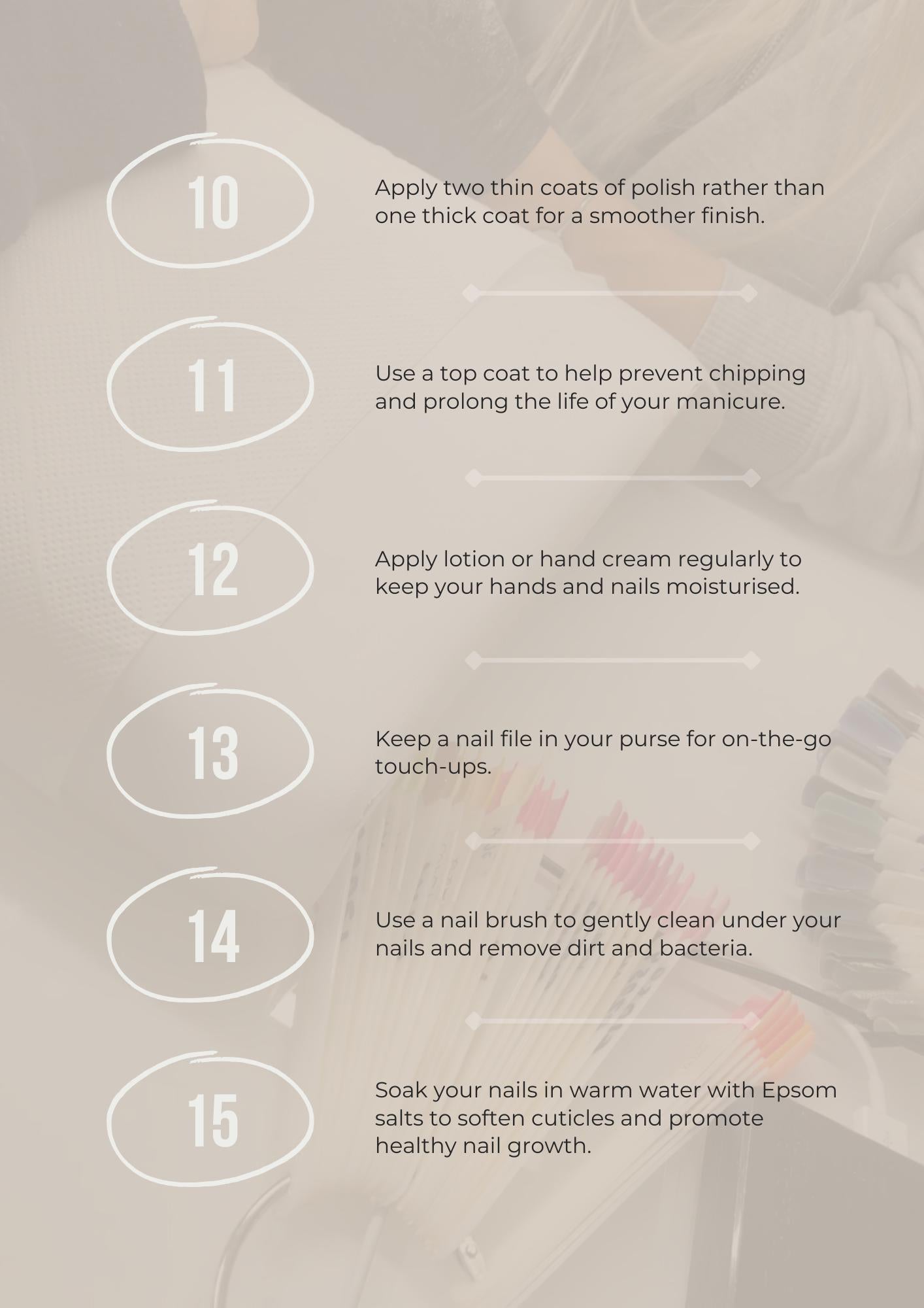 Ultimate Nail Care Guide: 50 Tips for Healthy Nails | Printable Nail Health Tips | Fungal Infection Prevention | Nail Enthusiasts Gift