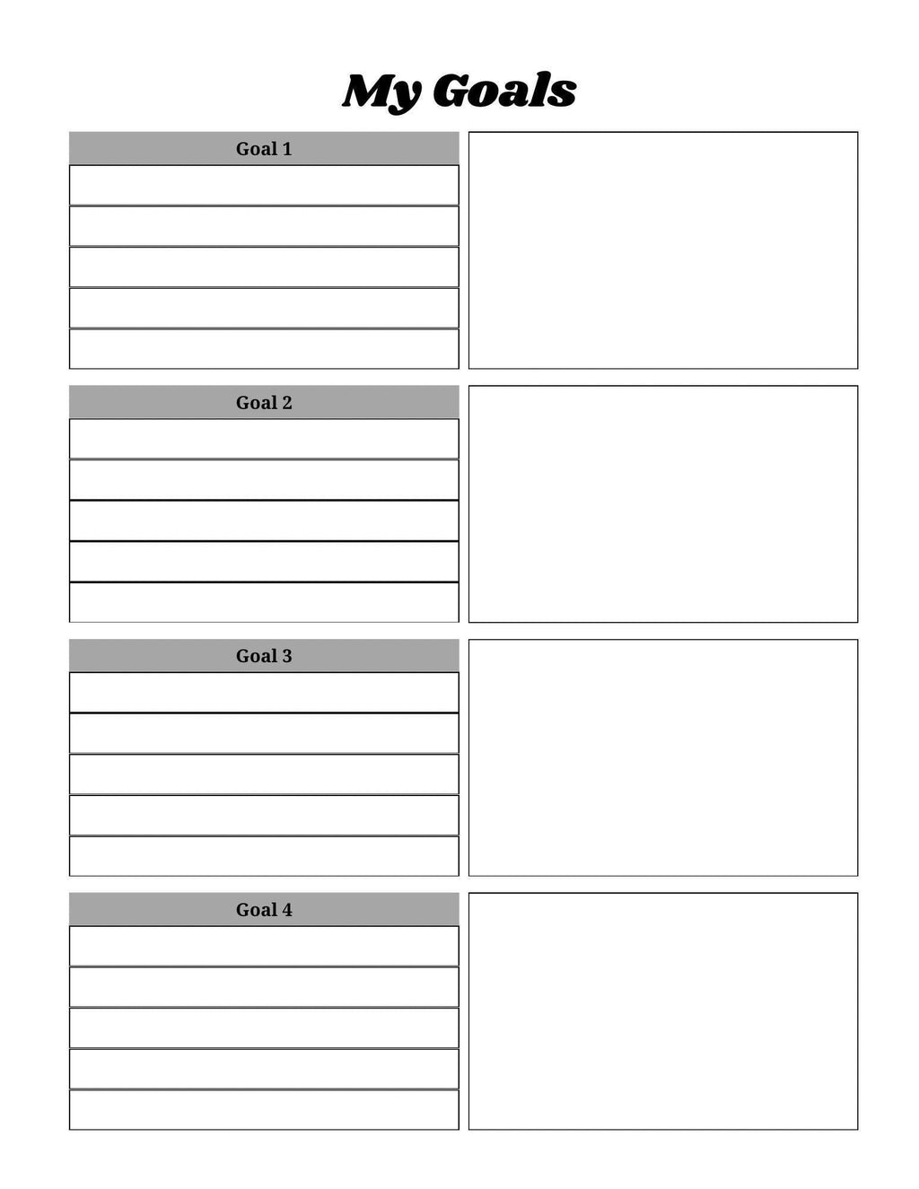 Comprehensive Life Planner Printable for Wellness & Time Management | Daily Weekly Monthly Organizer Goal Setting Tracker PDF