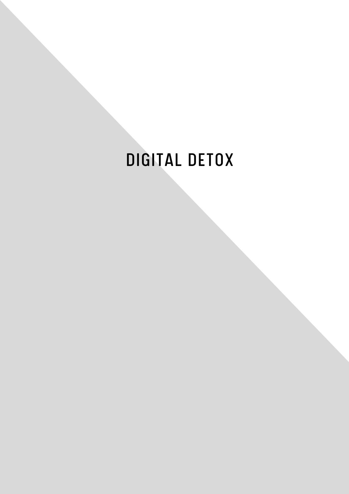 Digital switch off Detox Planner | Printable Self-Care Journal for Mindfulness & Relaxation | Daily Reflection Prompts - Tracker