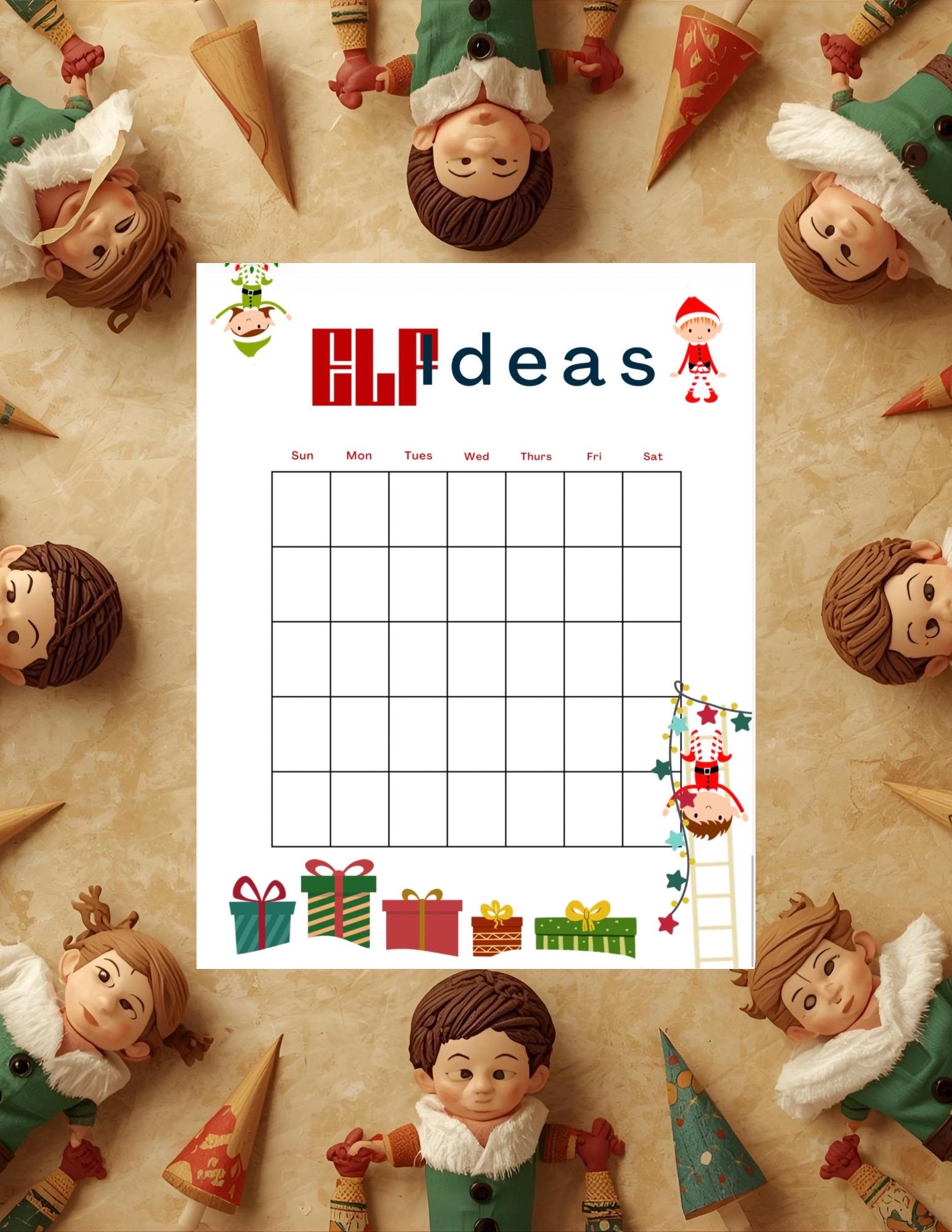 Christmas Elf Ideas PDF Pack: 25 Creative and Funny Elf on the Shelf Scenarios for Kids | Instant Download | Stress-Free Holiday Magic