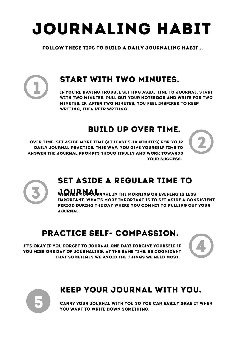 Self-Care Journaling Planner PDF | Daily Reflection, Goal Setting & Mindfulness | Printable Daily - Weekly Journal Pages | Instant Download
