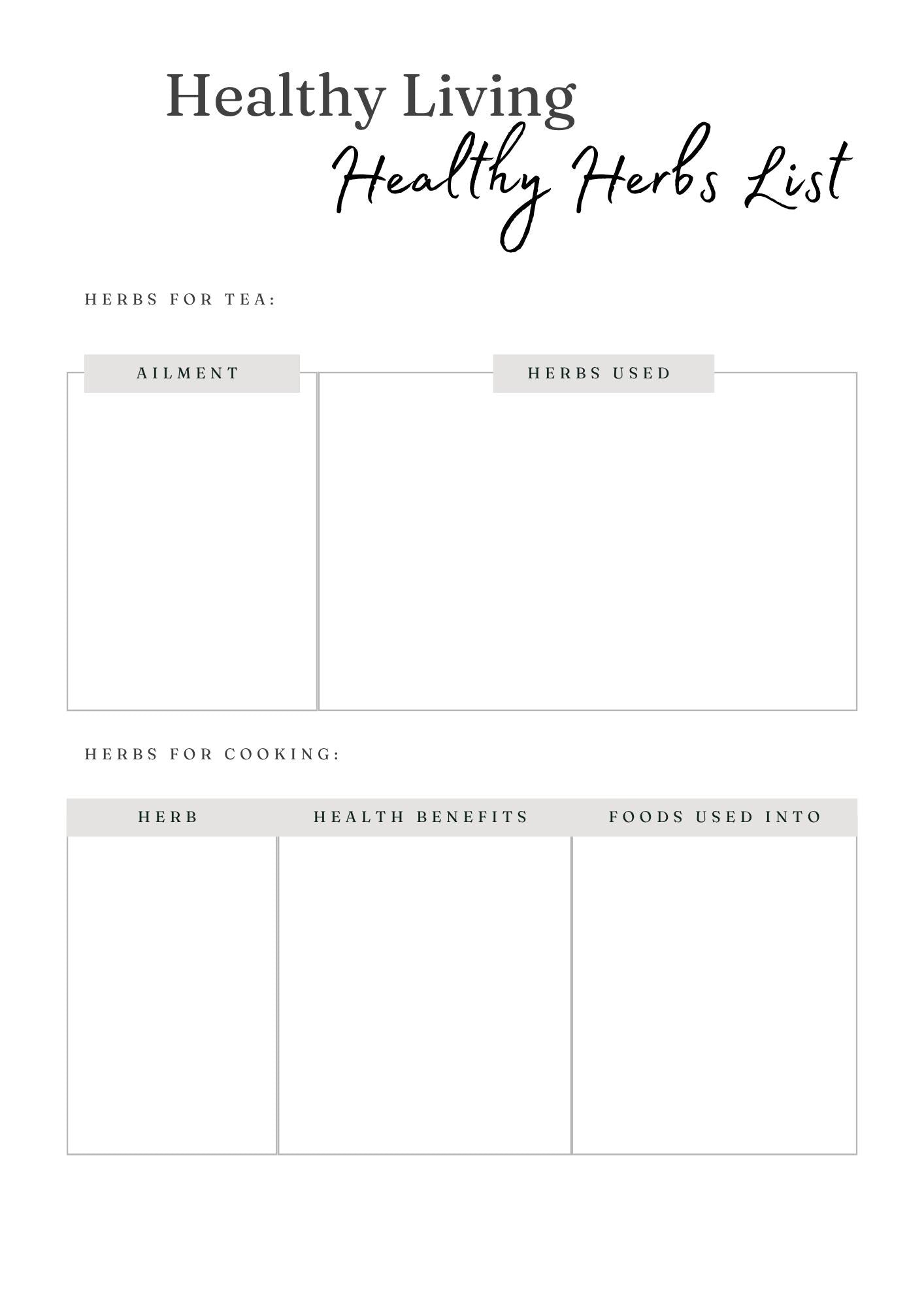 Transformational Healthy Living Planner | Wellness Journal with Meal & Fitness Tracker, Self-Care Organizer, Goal Setting | Printable