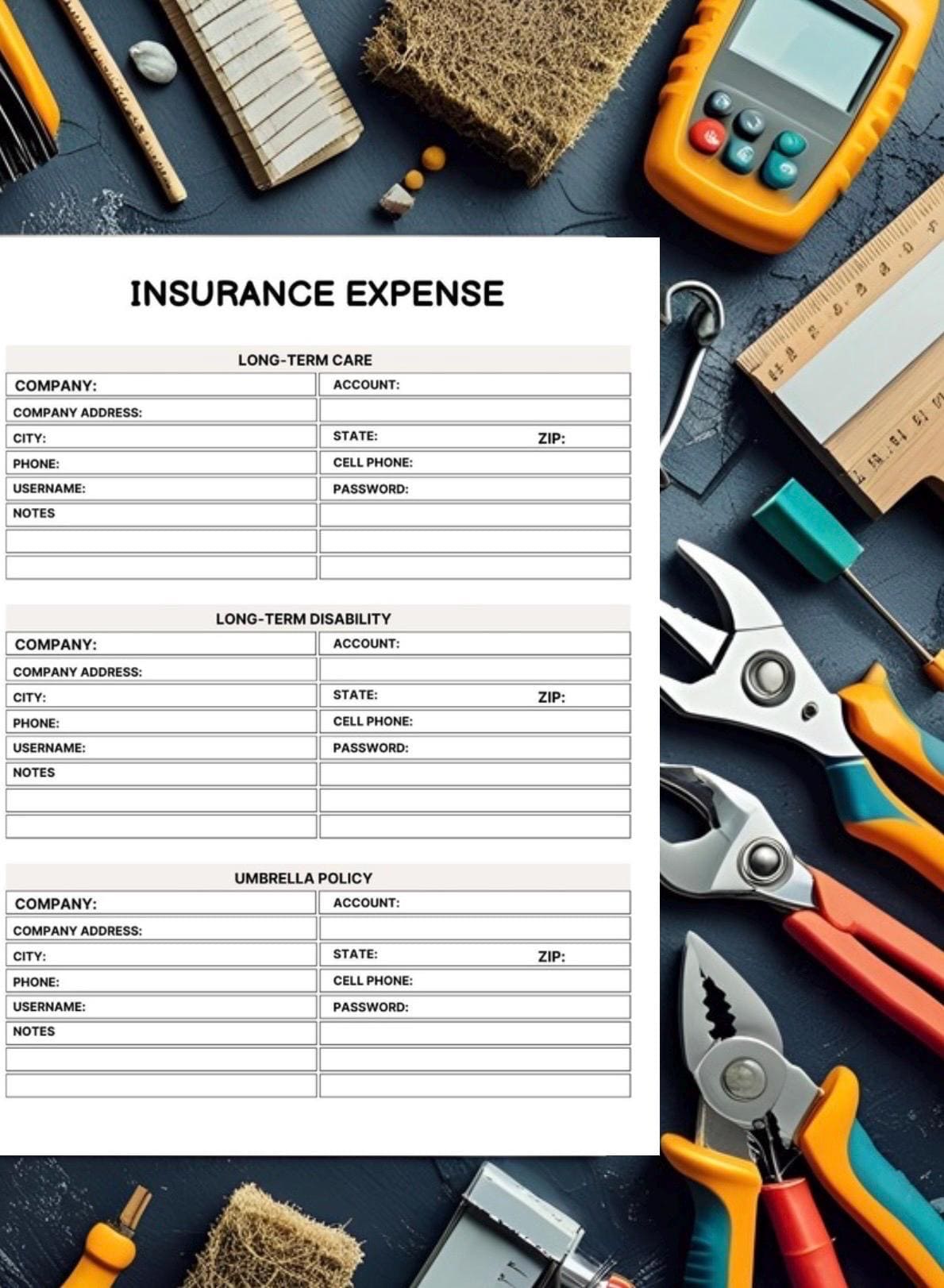 Home Maintenance Planner | Printable Organizer for Maintenance, Repairs & Projects - Instant Download