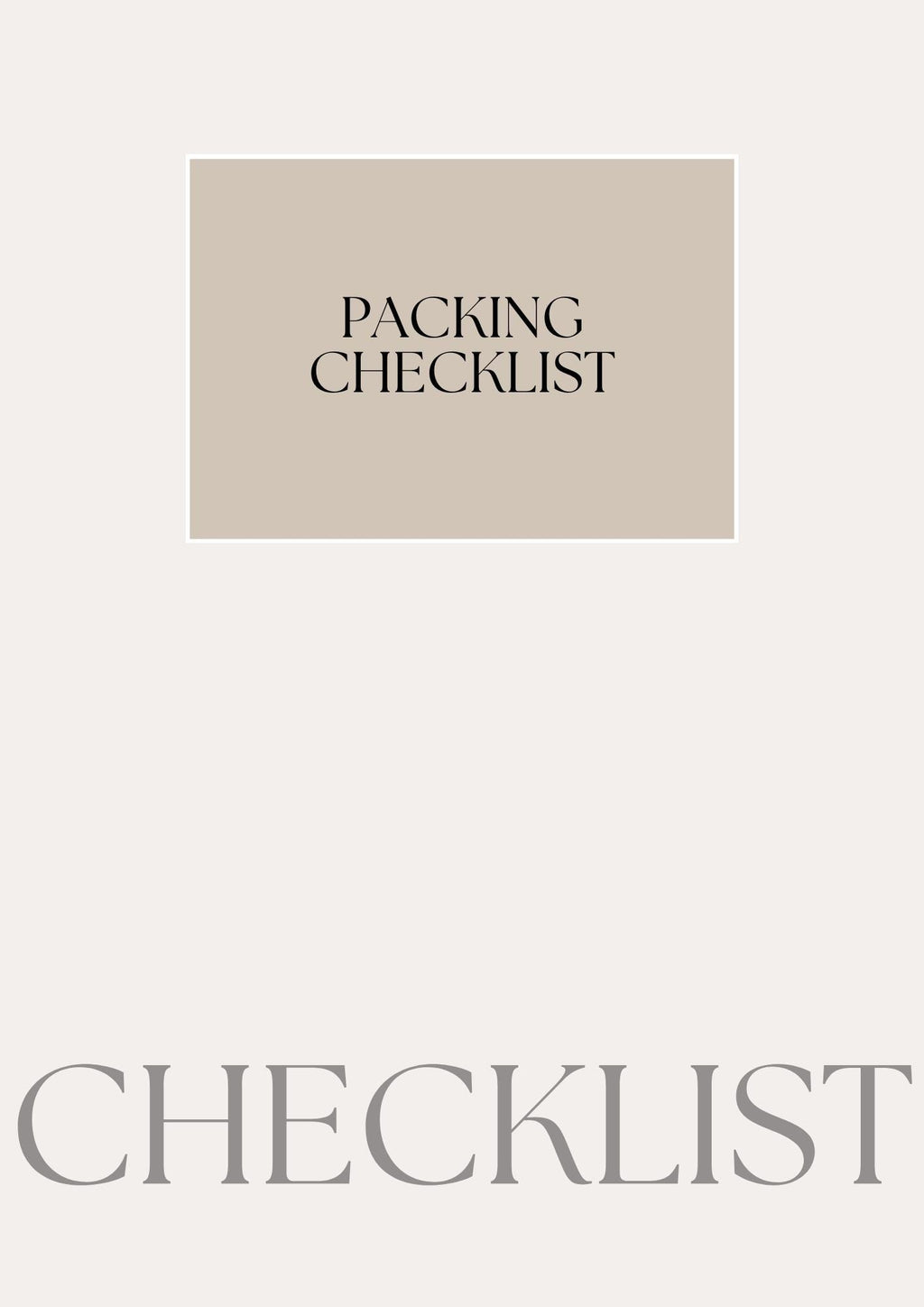 Printable Ultimate Travel Checklist | Stress-Free Packing List for Adventures | Travel Planner PDF | Organizer