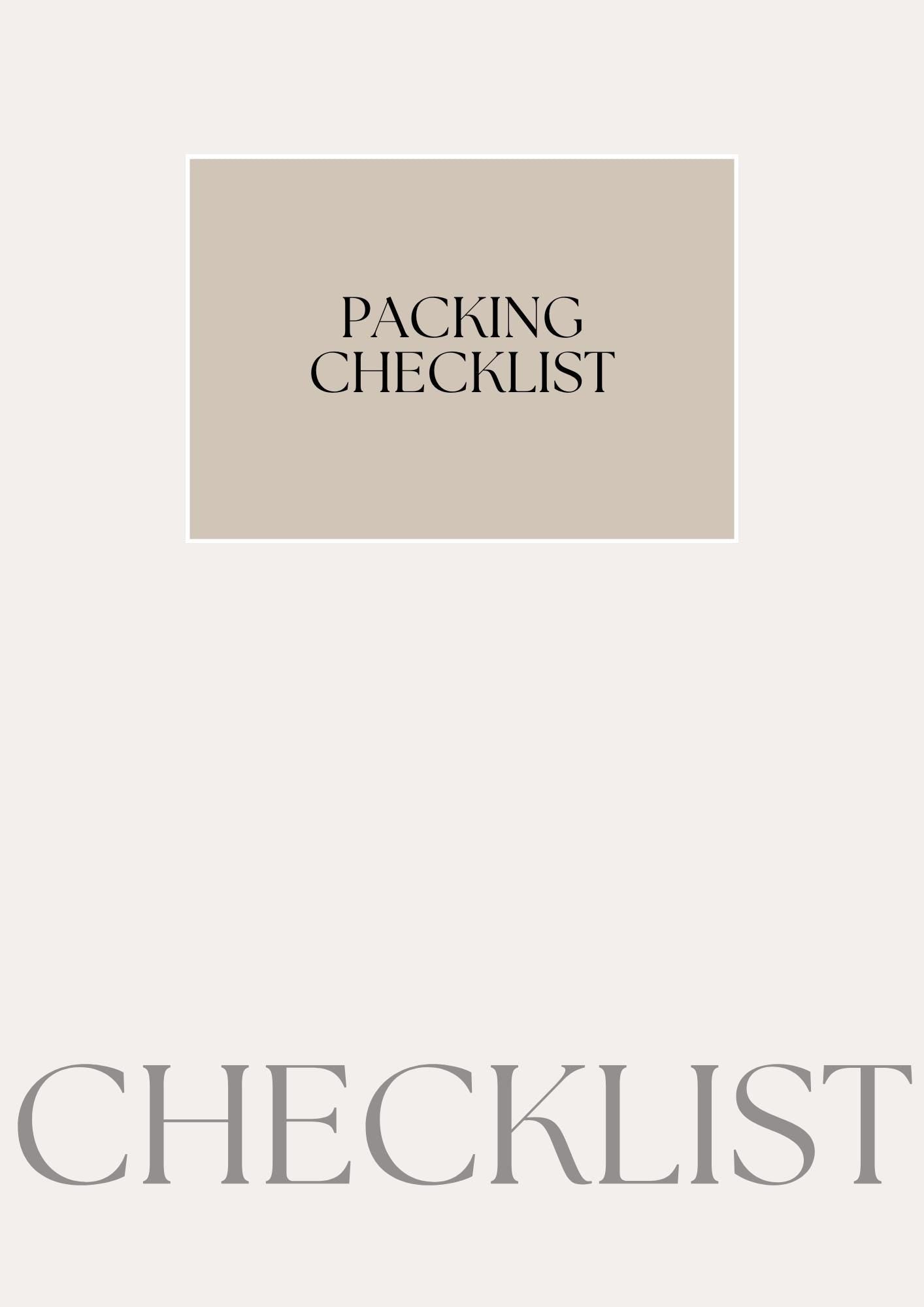 Printable Ultimate Travel Checklist | Stress-Free Packing List for Adventures | Travel Planner PDF | Organizer