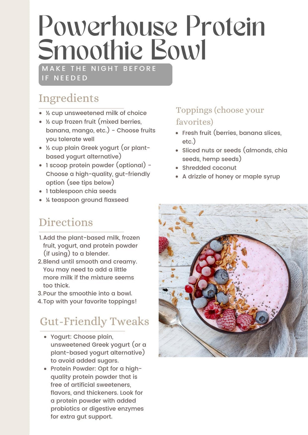 Delicious Healthy Breakfast Recipes | Easy Meal Prep Ideas for Kids & Adults - Nutritious Start to Your Day - Digital Download