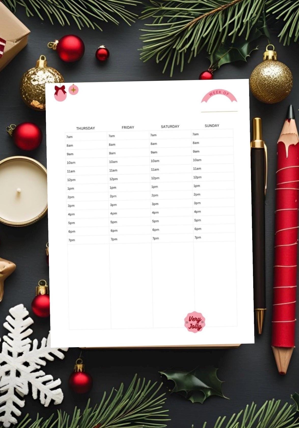 Christmas Organizer Planner | Festive Budget Tracker | Gift List | Printable PDF | Instant Download | Holiday Countdown | User-Friendly