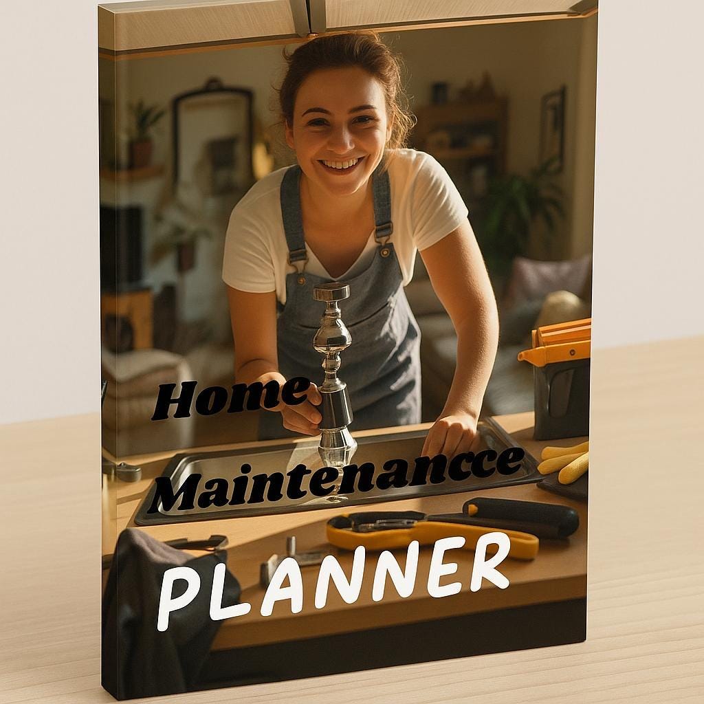 Home Maintenance Planner | Printable Organizer for Maintenance, Repairs & Projects - Instant Download