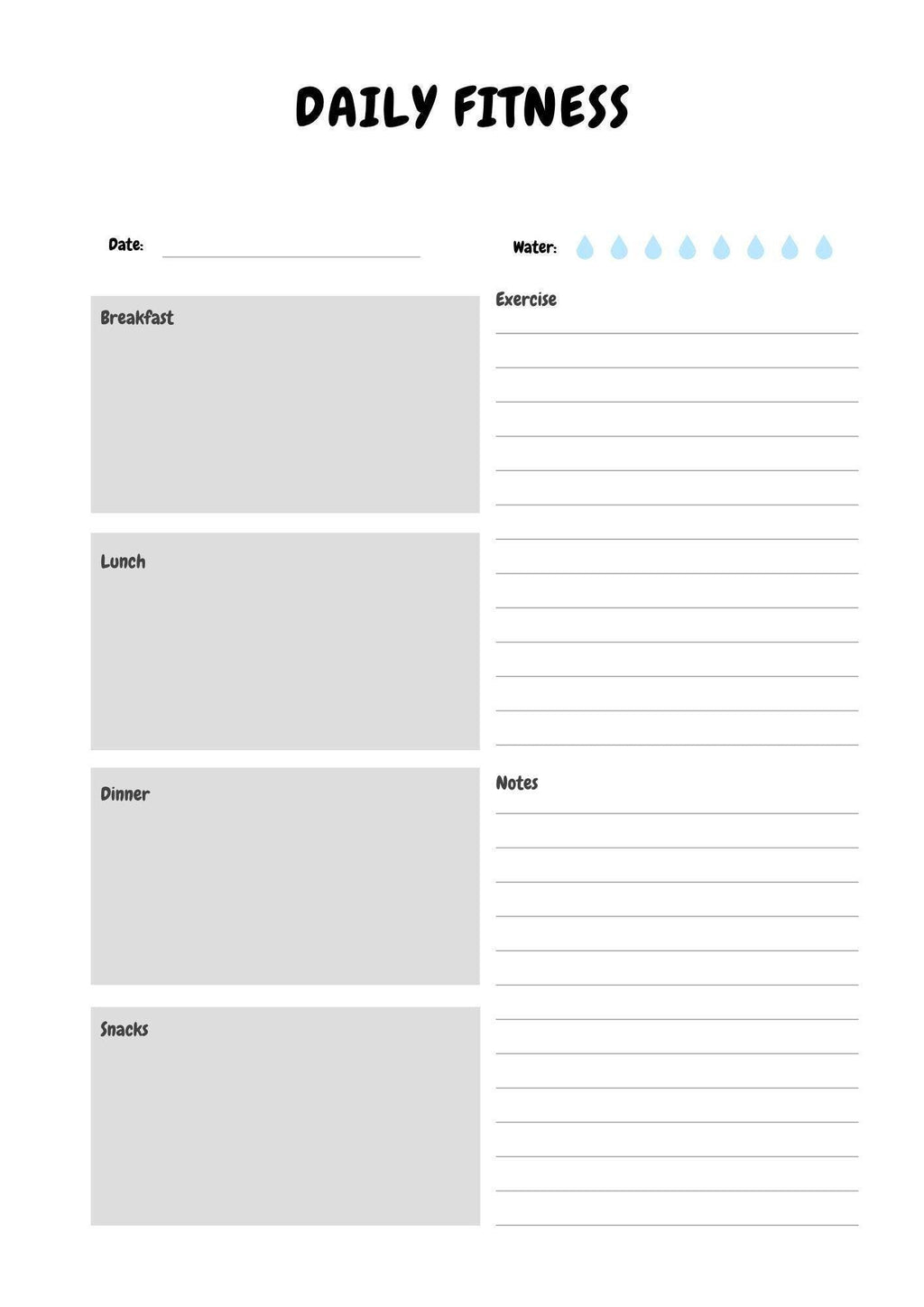 Fitness Goal Crusher Printable Planner - Motivate, Track Progress, Stay Organized - Instant Download