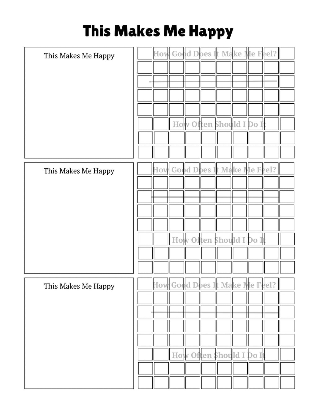 Daily Self Care Planner Mood Tracker | Wellness & Mindfulness Journal PDF for Mental Health | Printable Habit - Gratitude Tracker for