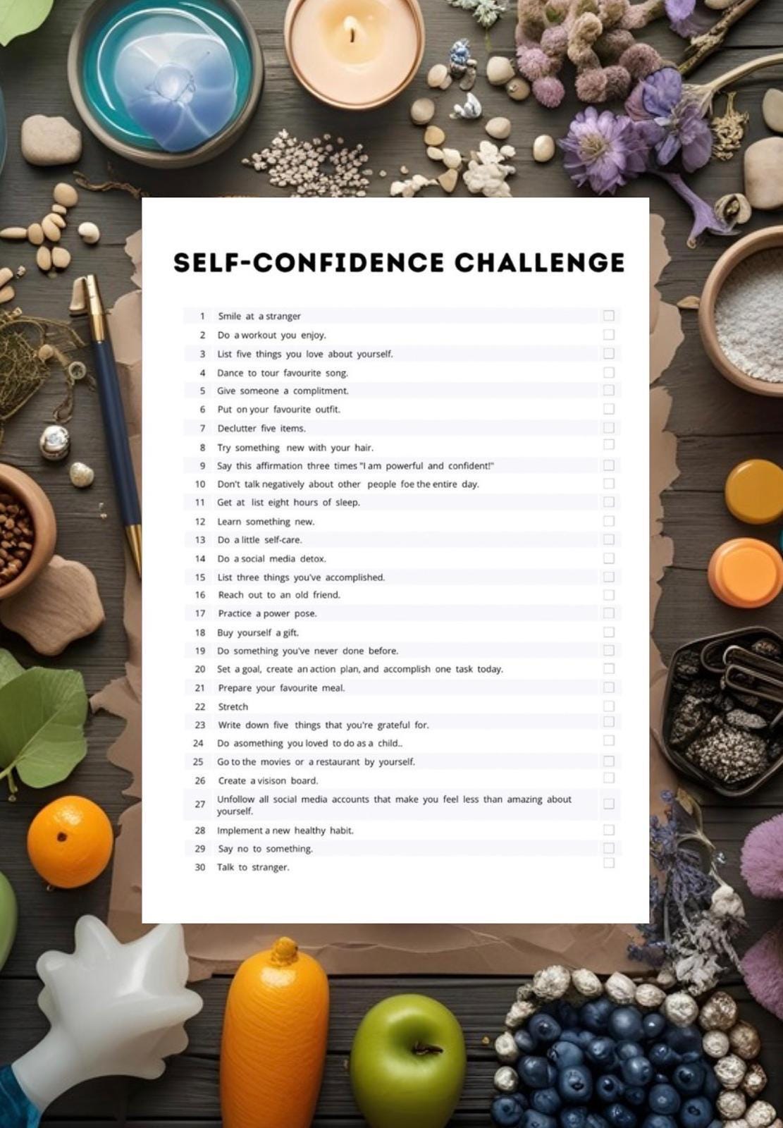 Daily Self-Confidence & Mindset Tracker | Printable Boost Self-Esteem Journal | Confidence Planner PDF | Self-Growth Workbook