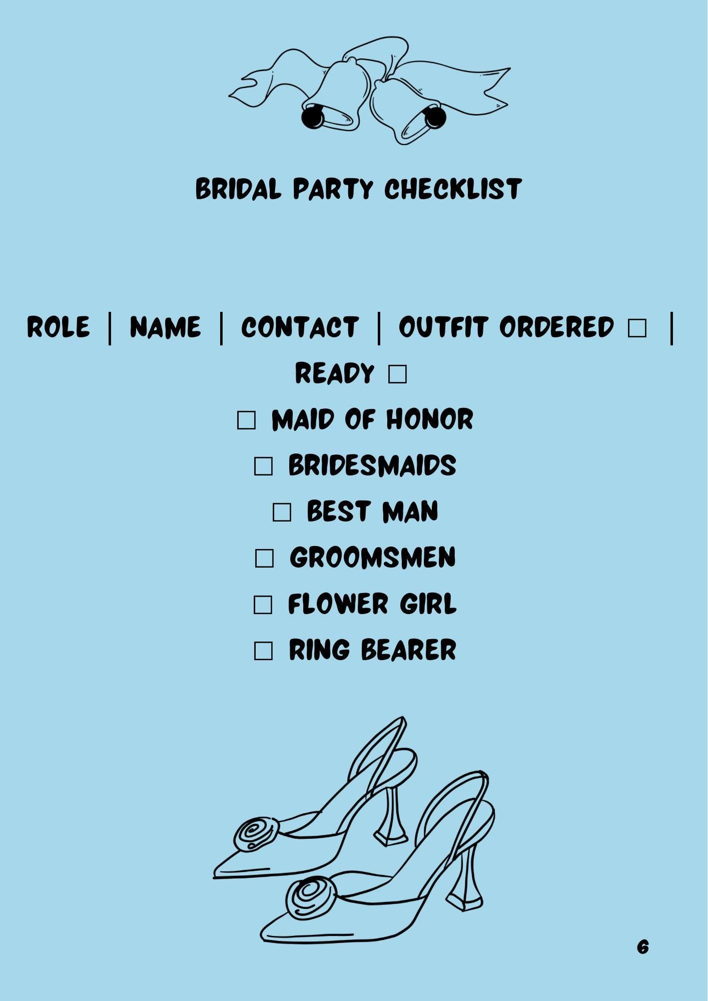 Budget Wedding Planner Elegant Printable for Brides Digital Wedding Checklist PDF