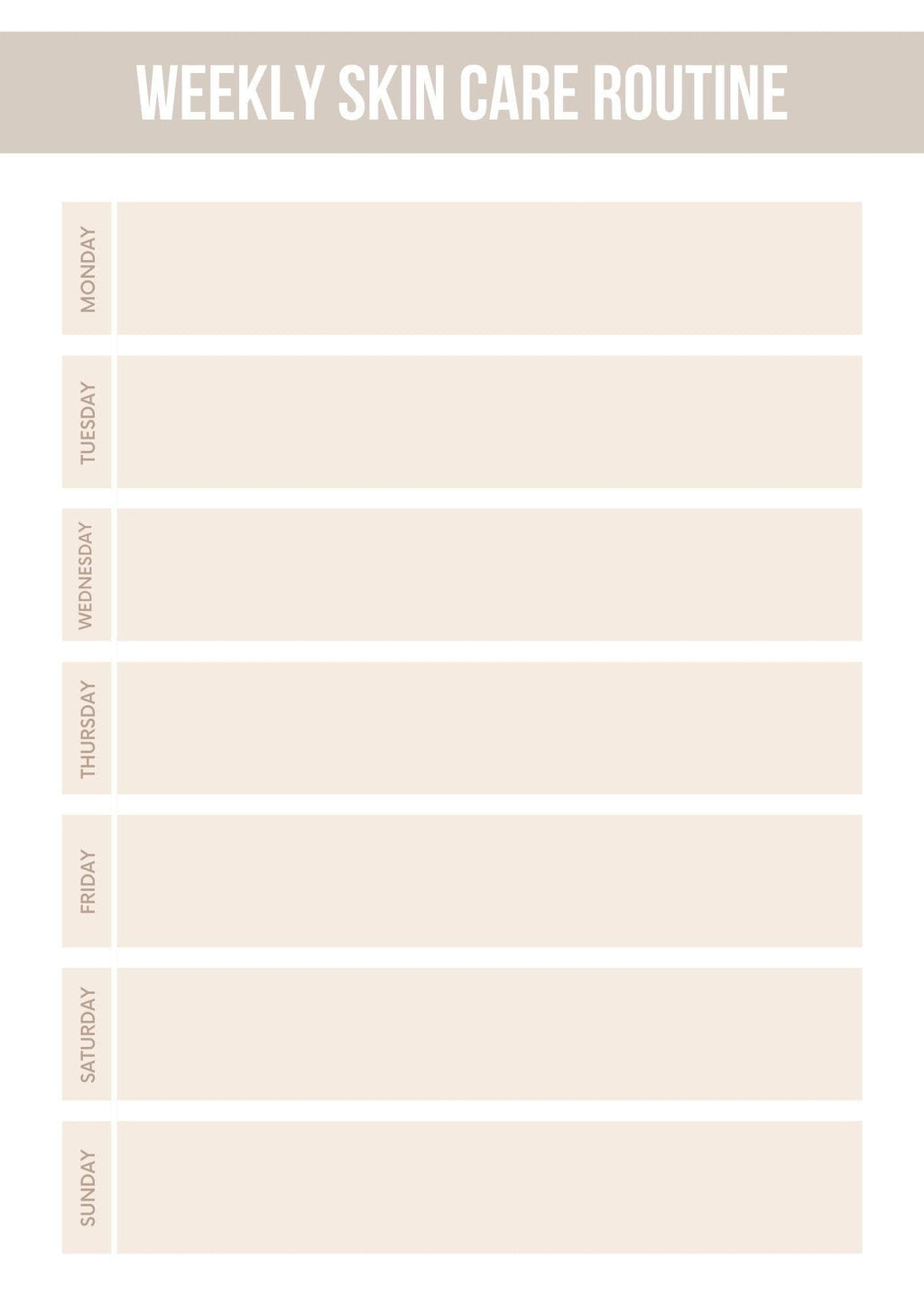Skincare Routine Organizer | My Skin Profile and Care Planner | Beauty Journal | Personalized Skincare Tracker | Beauty Regimen Tool |