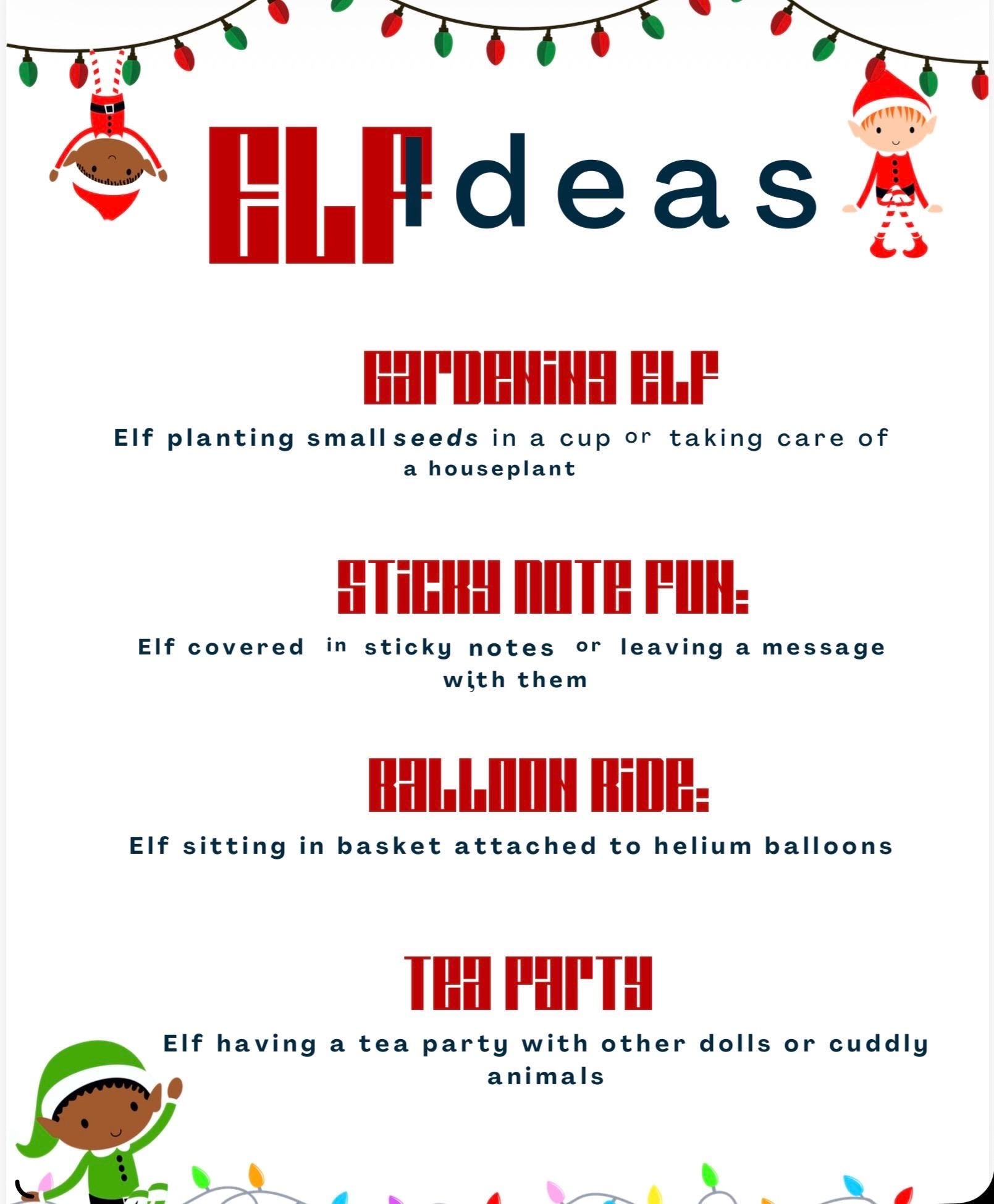 Christmas Elf Ideas PDF Pack: 25 Creative and Funny Elf on the Shelf Scenarios for Kids | Instant Download | Stress-Free Holiday Magic