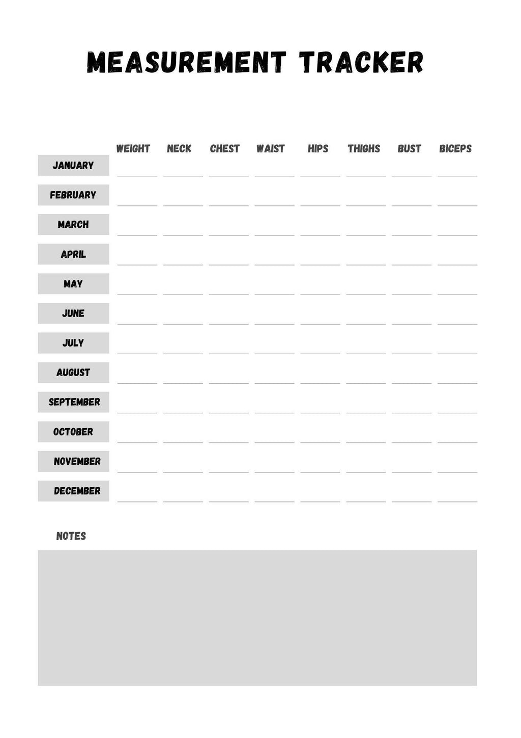 Stay on Track and Reach Your Fitness Goals - Printable Planner to Keep You Organized