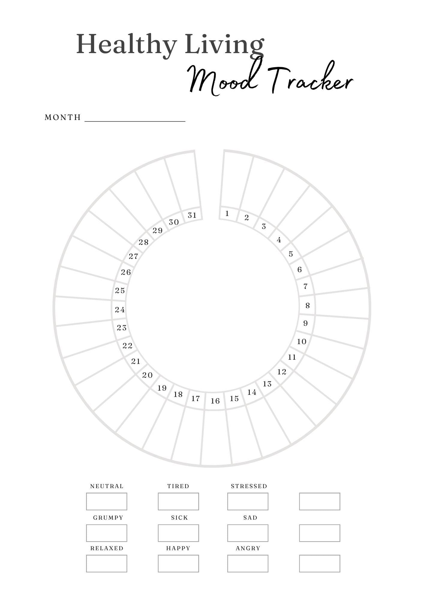 Transformational Healthy Living Planner | Wellness Journal with Meal & Fitness Tracker, Self-Care Organizer, Goal Setting | Printable