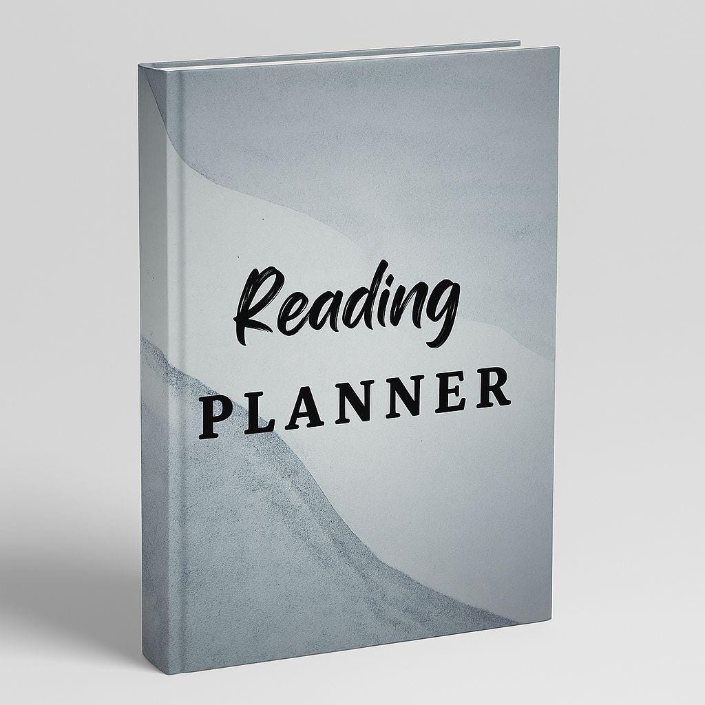 Organize Your Reading Journey | Beautifully Designed Reading Planner for Bookworms and Students | Printable PDF for Tracking Goals and