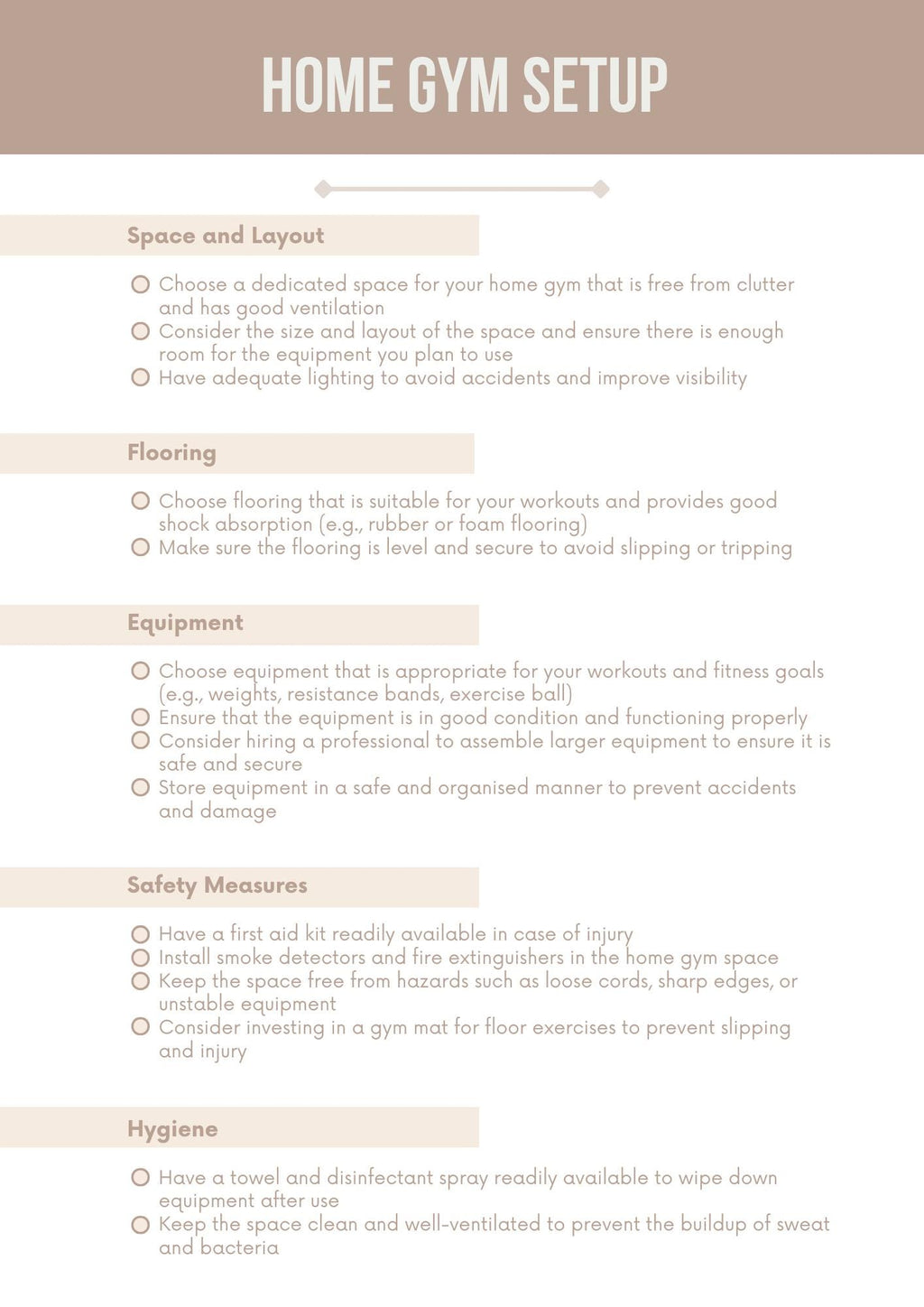 Fitness Journey Essentials: Comprehensive Workout and Recovery Checklists for Optimal Performance