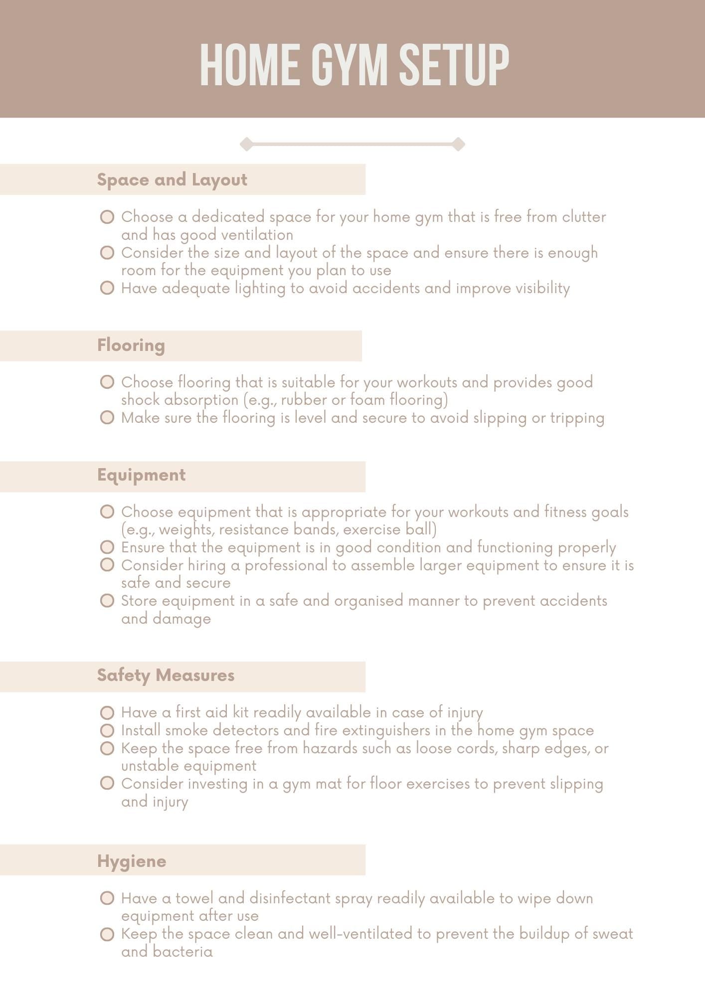 Fitness Journey Essentials: Comprehensive Workout and Recovery Checklists for Optimal Performance
