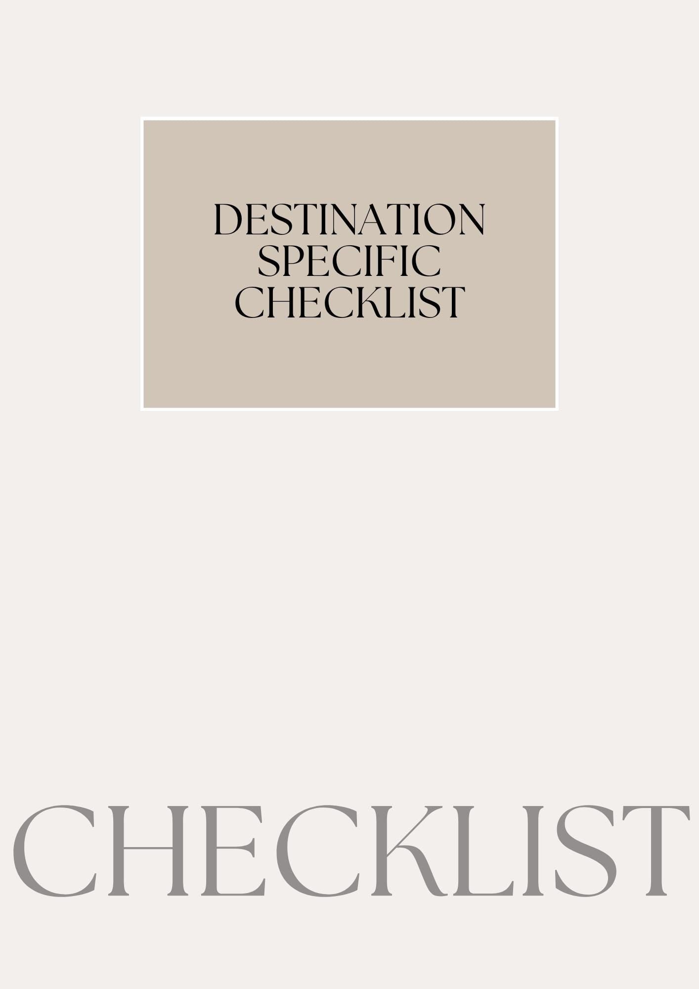 Printable Ultimate Travel Checklist | Stress-Free Packing List for Adventures | Travel Planner PDF | Organizer