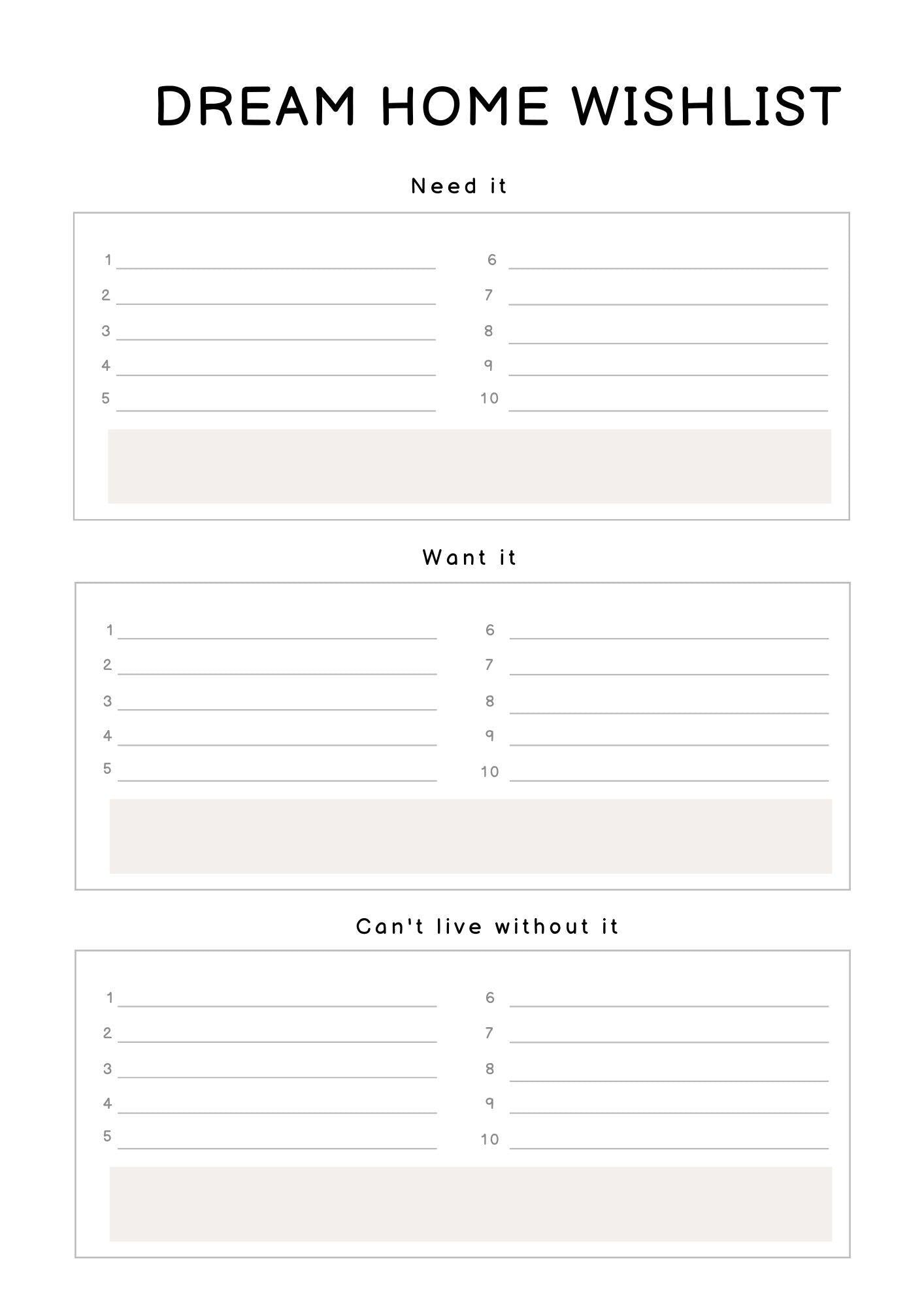 Ultimate Homebuyer's Guide | Dream Home Wishlist & Buyer Checklist