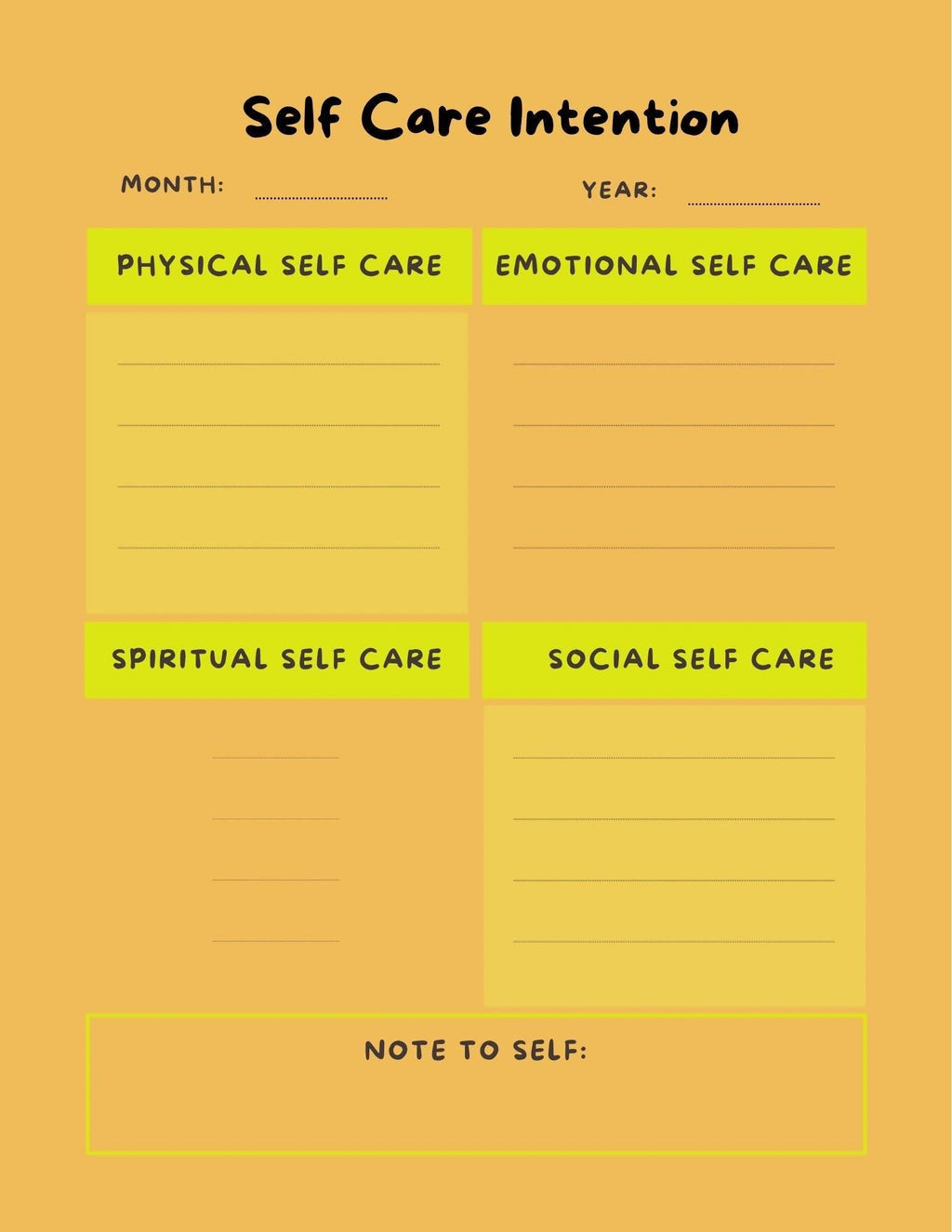 Sacred Self Care Journal for Reflection, Healing, and Growth - Wellness Planner with Affirmations, Mood Trackers, and Check-ins