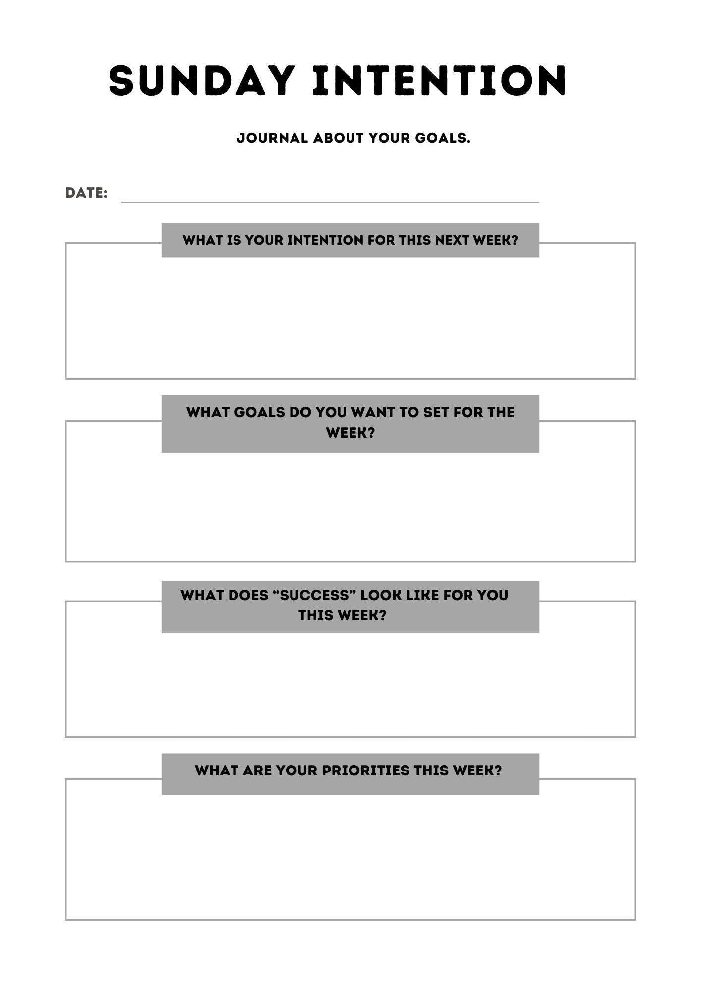 Self-Care Journaling Planner PDF | Daily Reflection, Goal Setting & Mindfulness | Printable Daily - Weekly Journal Pages | Instant Download