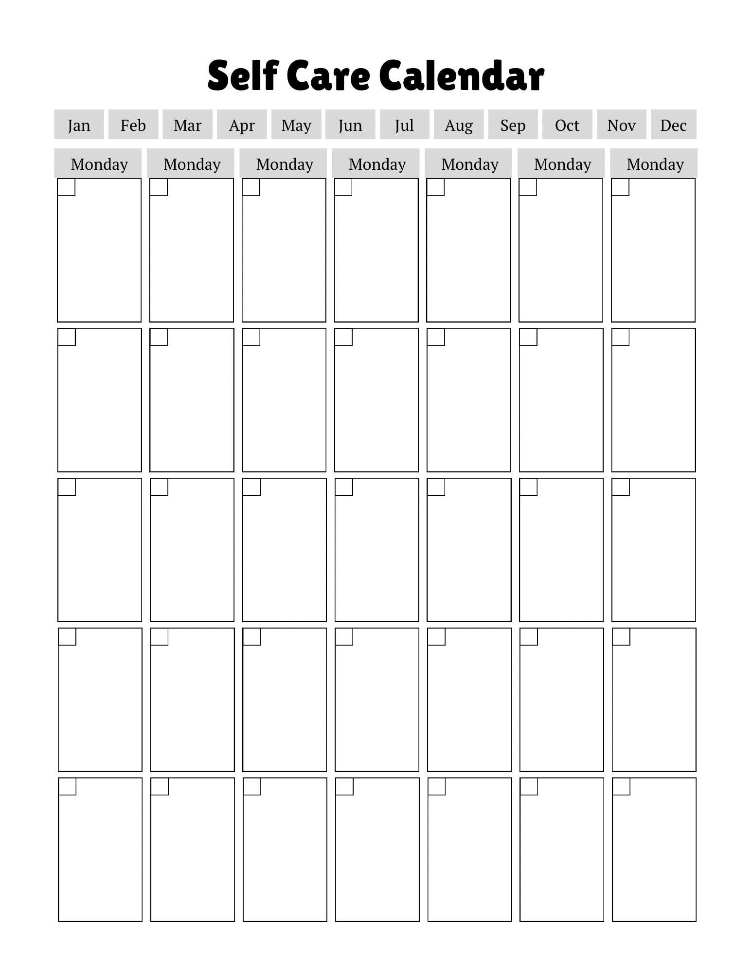 Daily Self Care Planner Mood Tracker | Wellness & Mindfulness Journal PDF for Mental Health | Printable Habit - Gratitude Tracker for