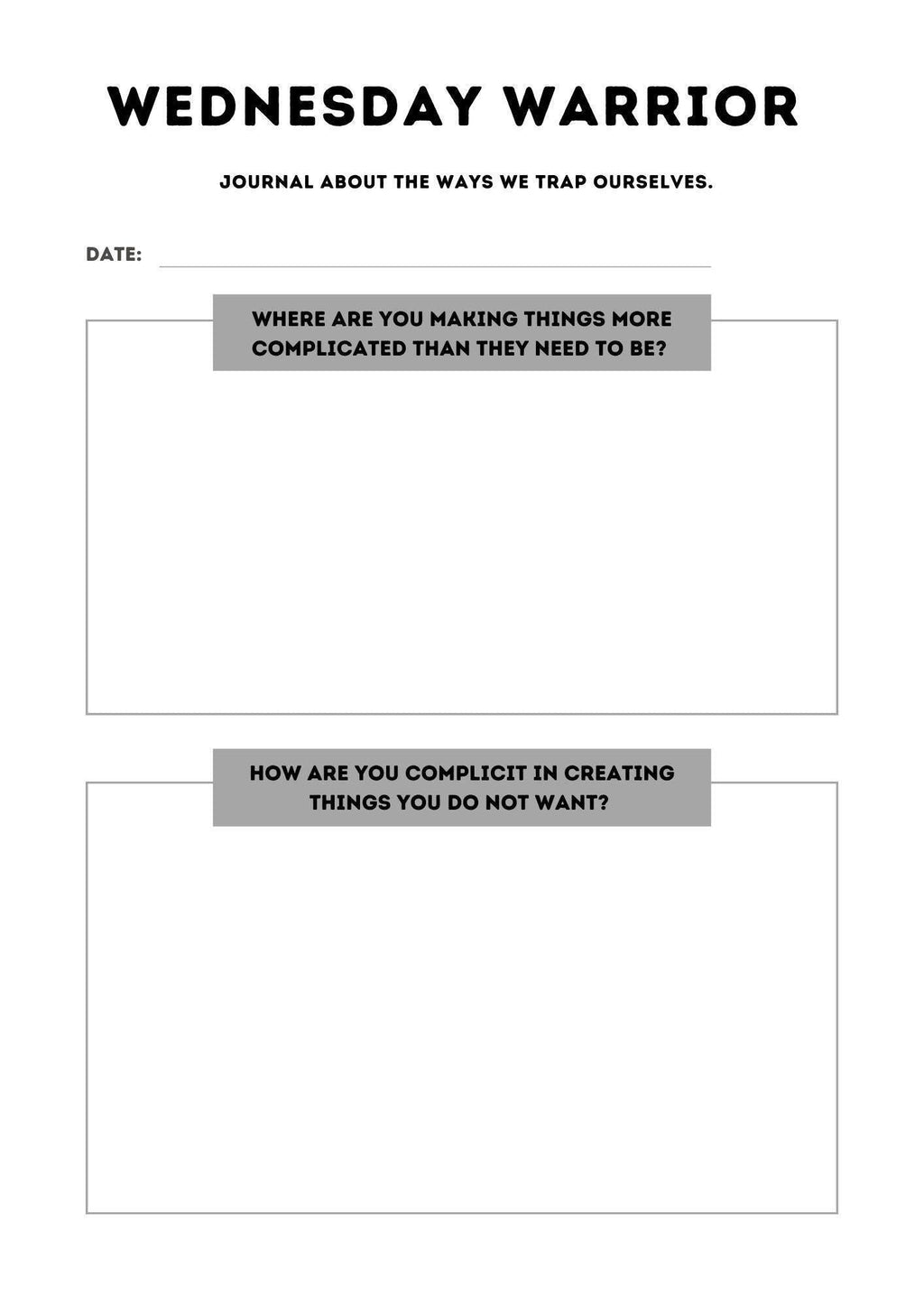 Self-Care Journaling Planner PDF | Daily Reflection, Goal Setting & Mindfulness | Printable Daily - Weekly Journal Pages | Instant Download
