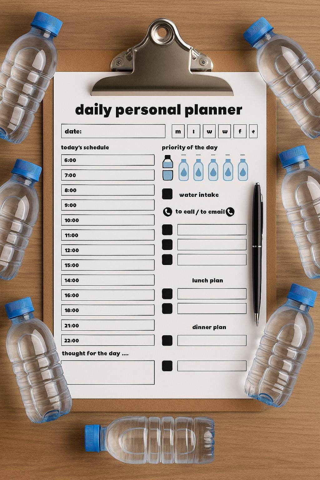Custom Daily Planner: Your Secret Weapon for Tackling a Busy Day"
