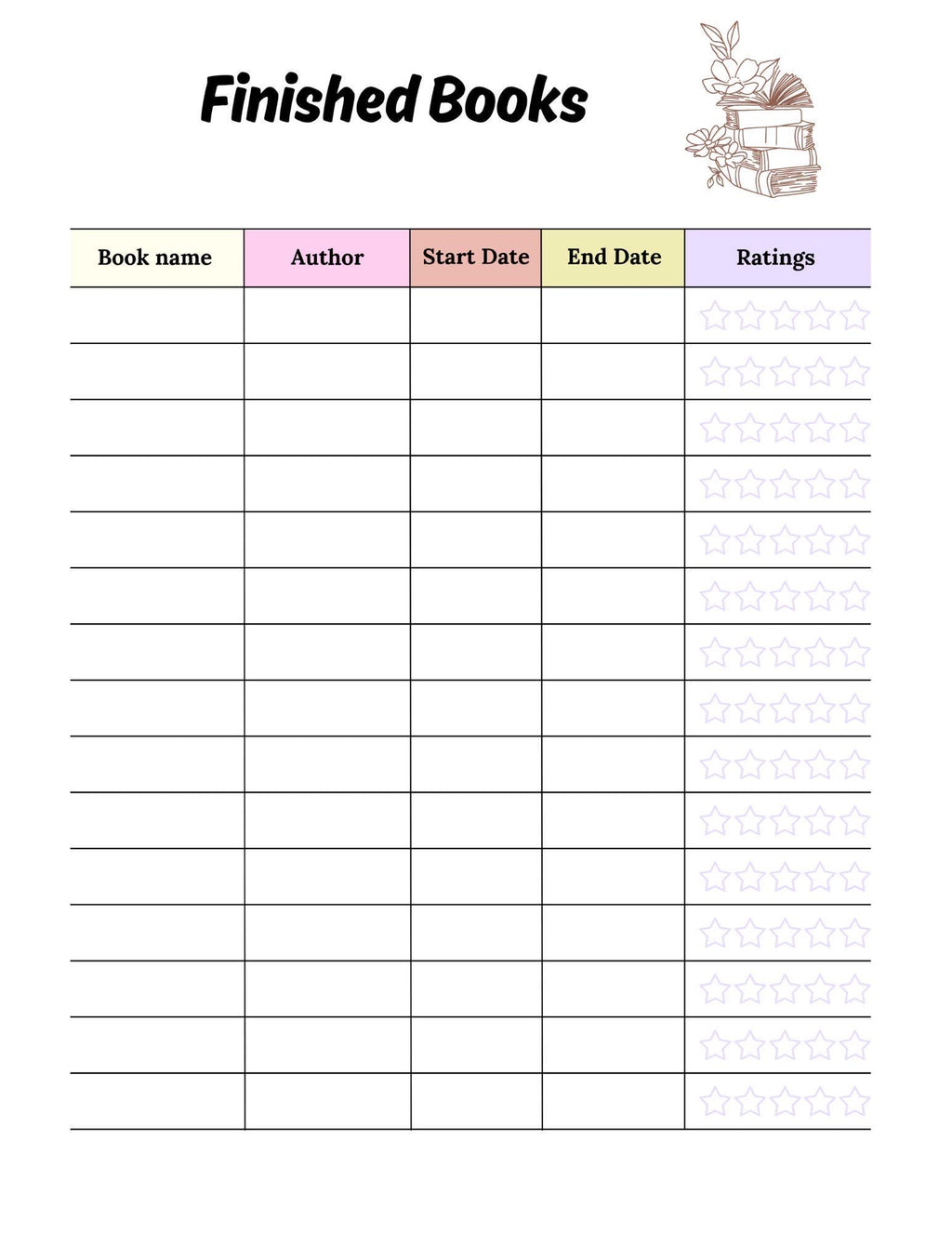 Reading Journal for Book Lovers | Reflect on Your Reads & Favorite Quotes | Track and Document Your Literary Journey