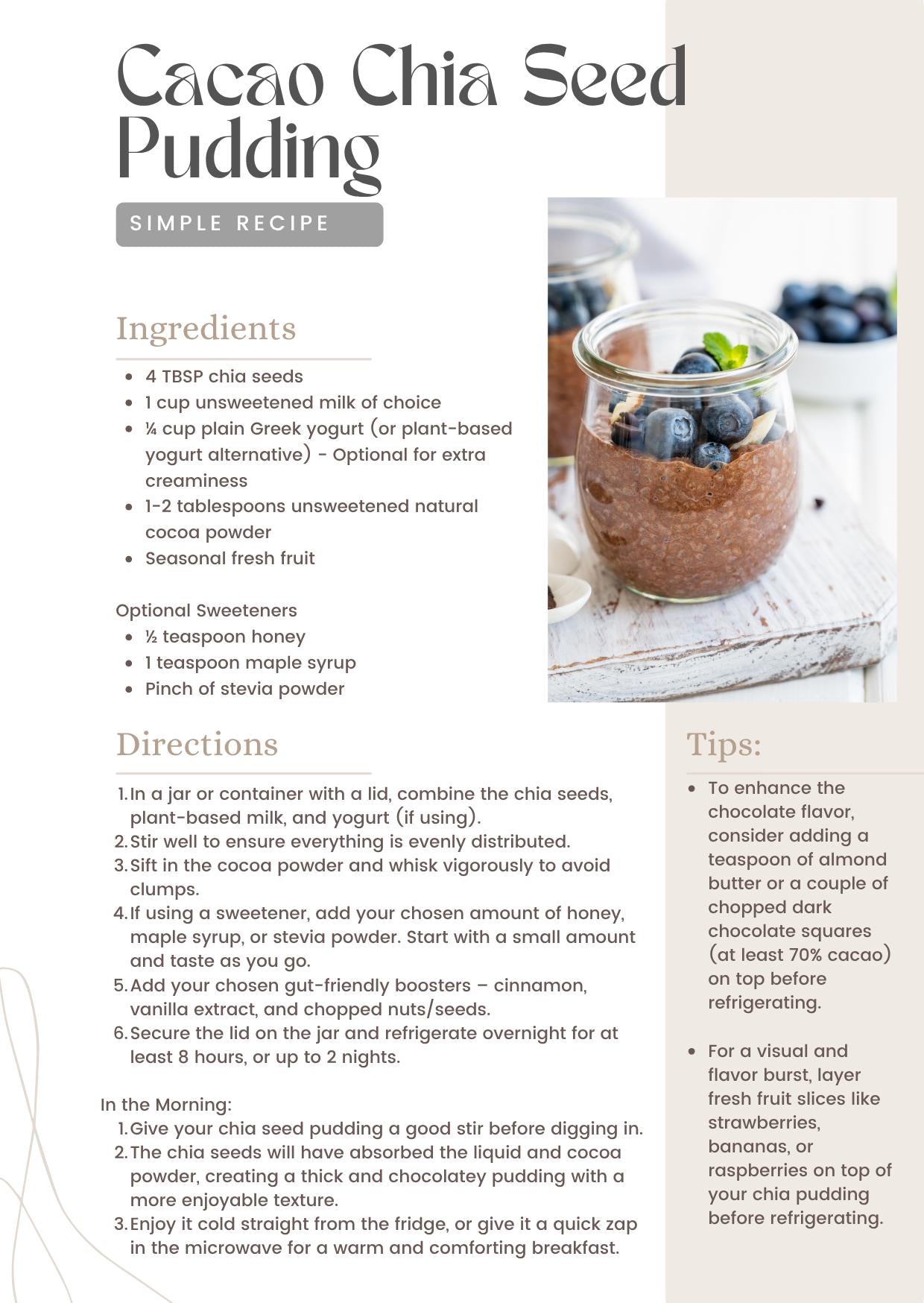 Delicious Healthy Breakfast Recipes | Easy Meal Prep Ideas for Kids & Adults - Nutritious Start to Your Day - Digital Download