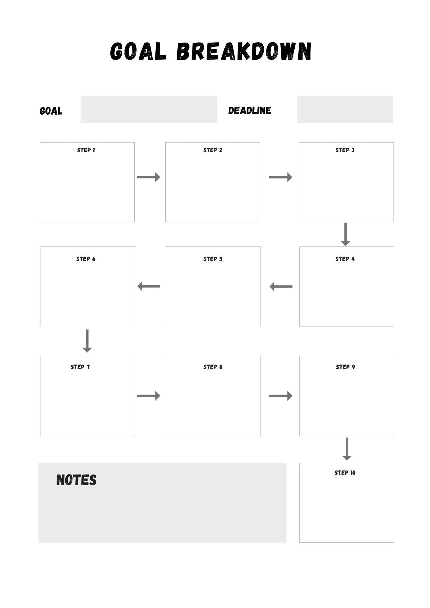 Stay on Track and Reach Your Fitness Goals - Printable Planner to Keep You Organized