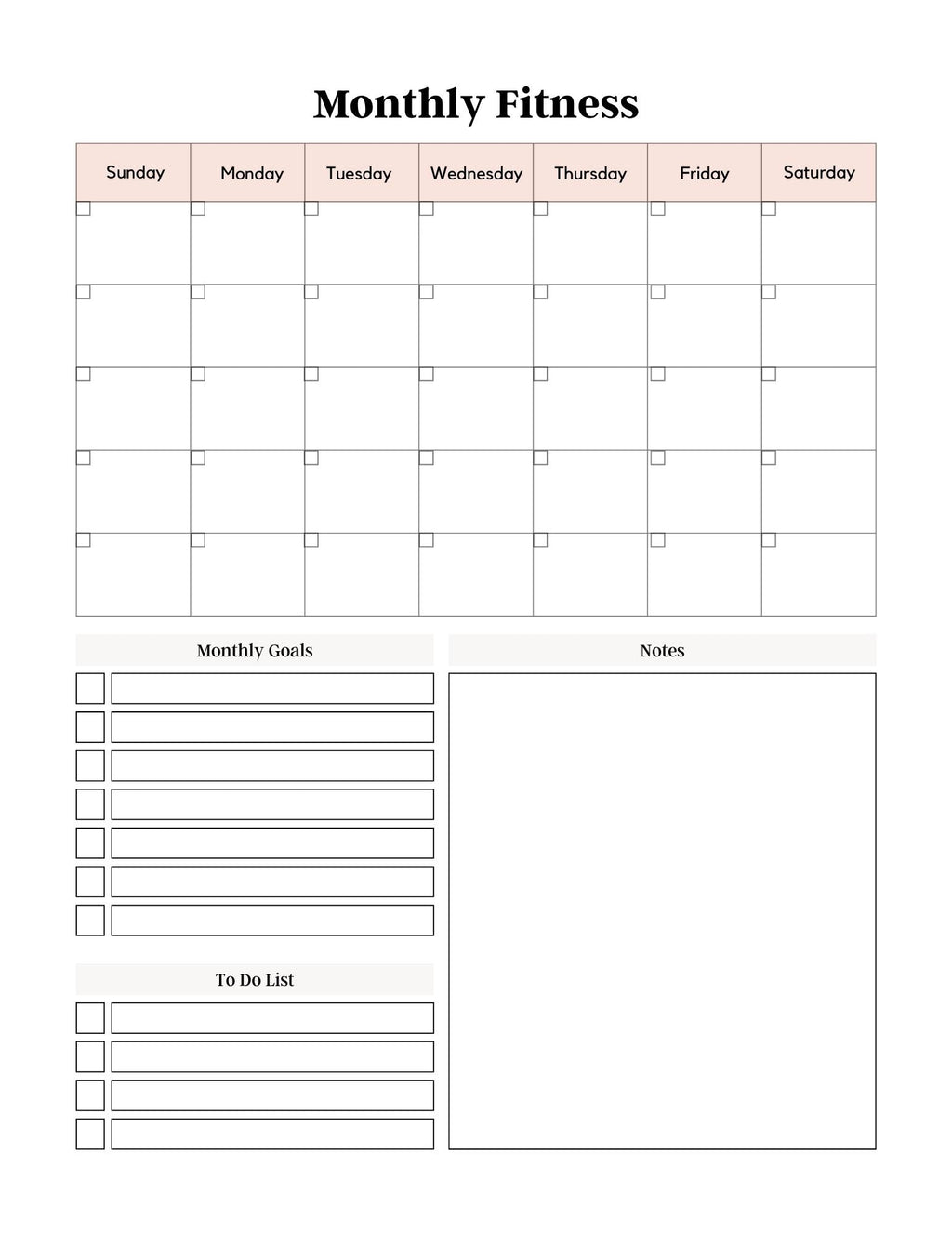 Ultimate Fitness Planner | Track Workouts, Nutrition & Goals Stay Organized - Motivated on Your Journey to Health - Wellness!