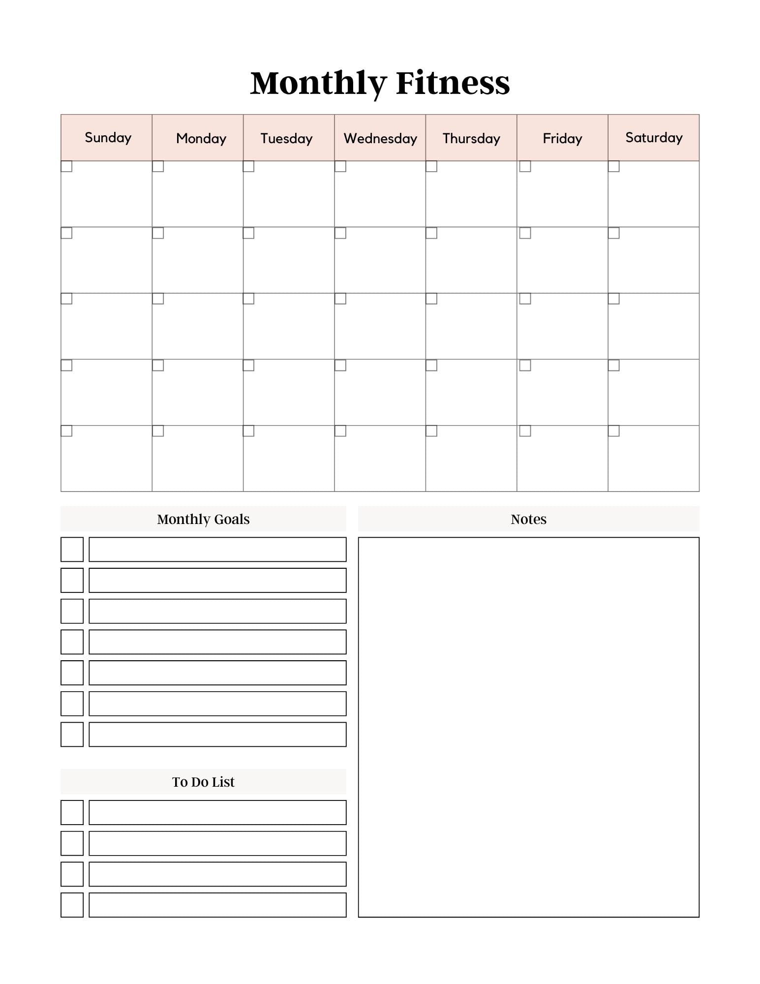 Ultimate Fitness Planner | Track Workouts, Nutrition & Goals Stay Organized - Motivated on Your Journey to Health - Wellness!