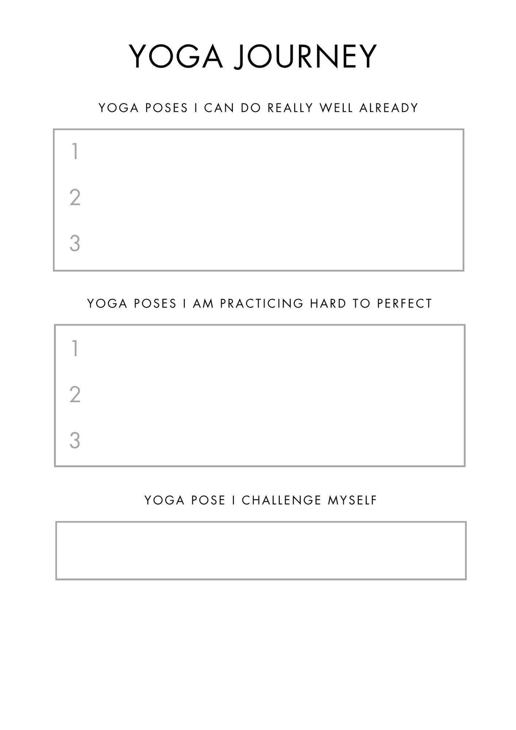 Yoga Planner Printable | Daily Practice Log, Pose & Sequence Planner, Yoga Journal, Routine Tracker | Instant Access Digital Download