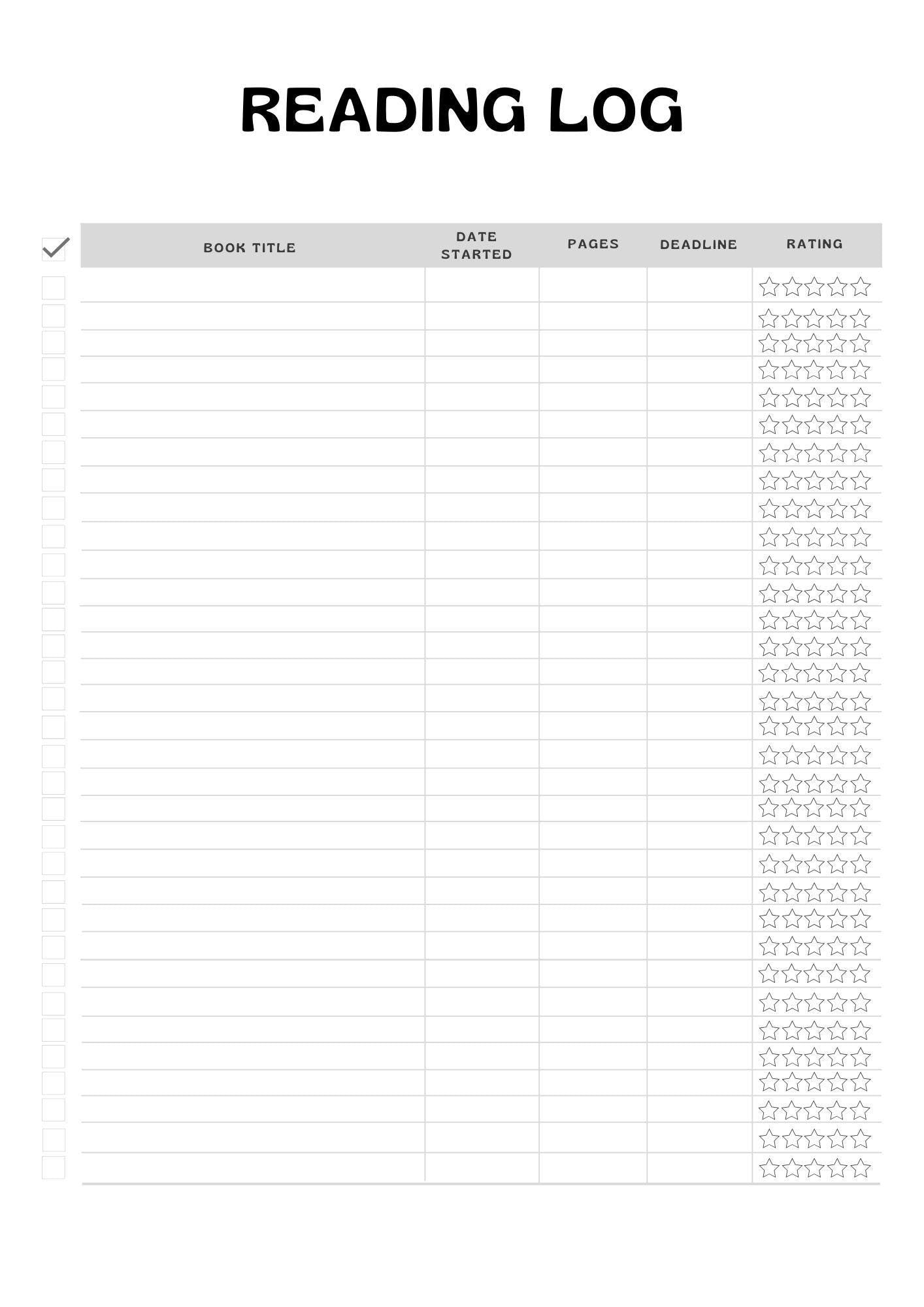 Organize Your Reading Journey | Beautifully Designed Reading Planner for Bookworms and Students | Printable PDF for Tracking Goals and