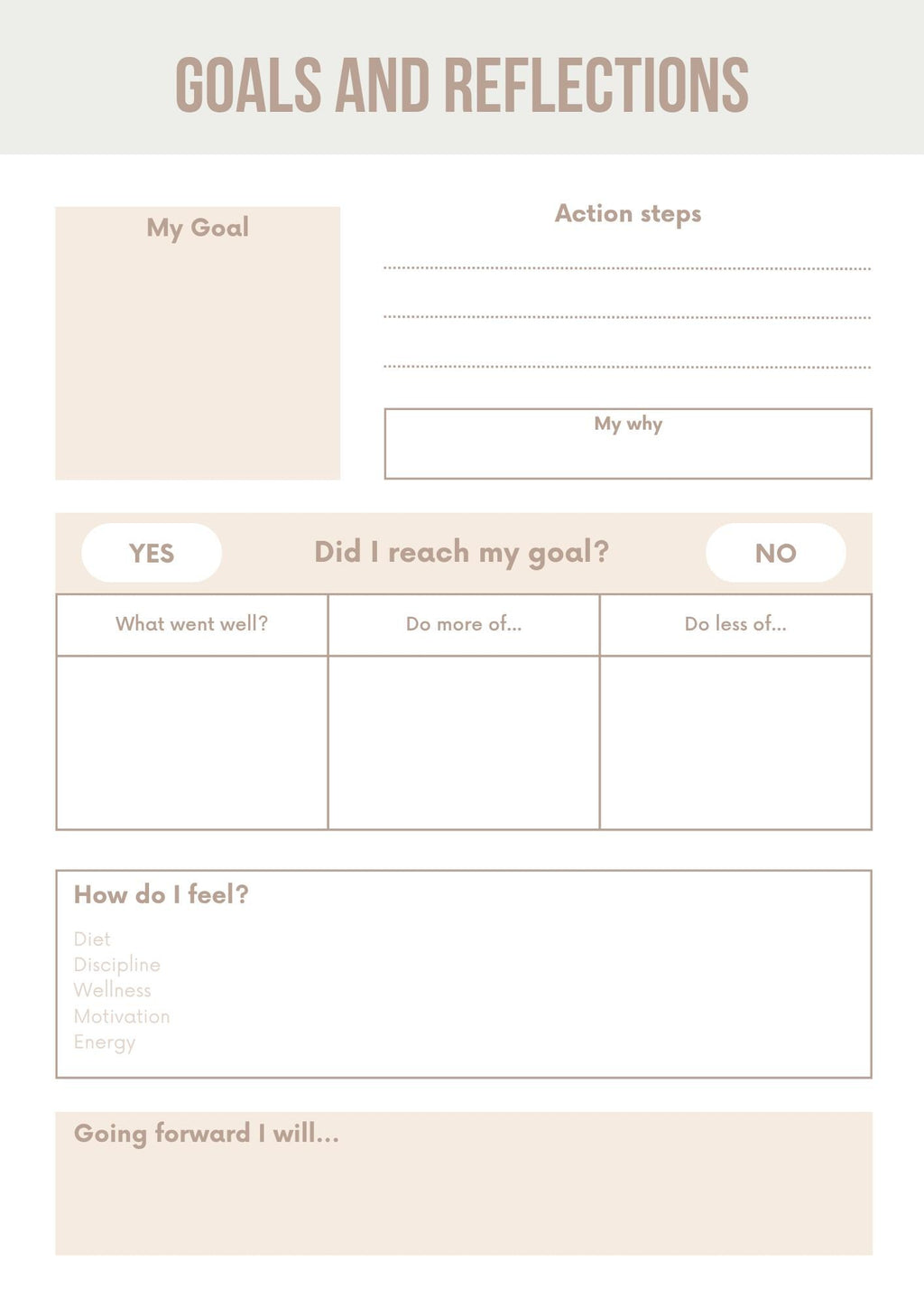 Fitness Planner & Tracker | Daily Workout, Nutrition, Goals | Printable Health - Wellness Organizer | Stay Motivated - Achieve Milestones