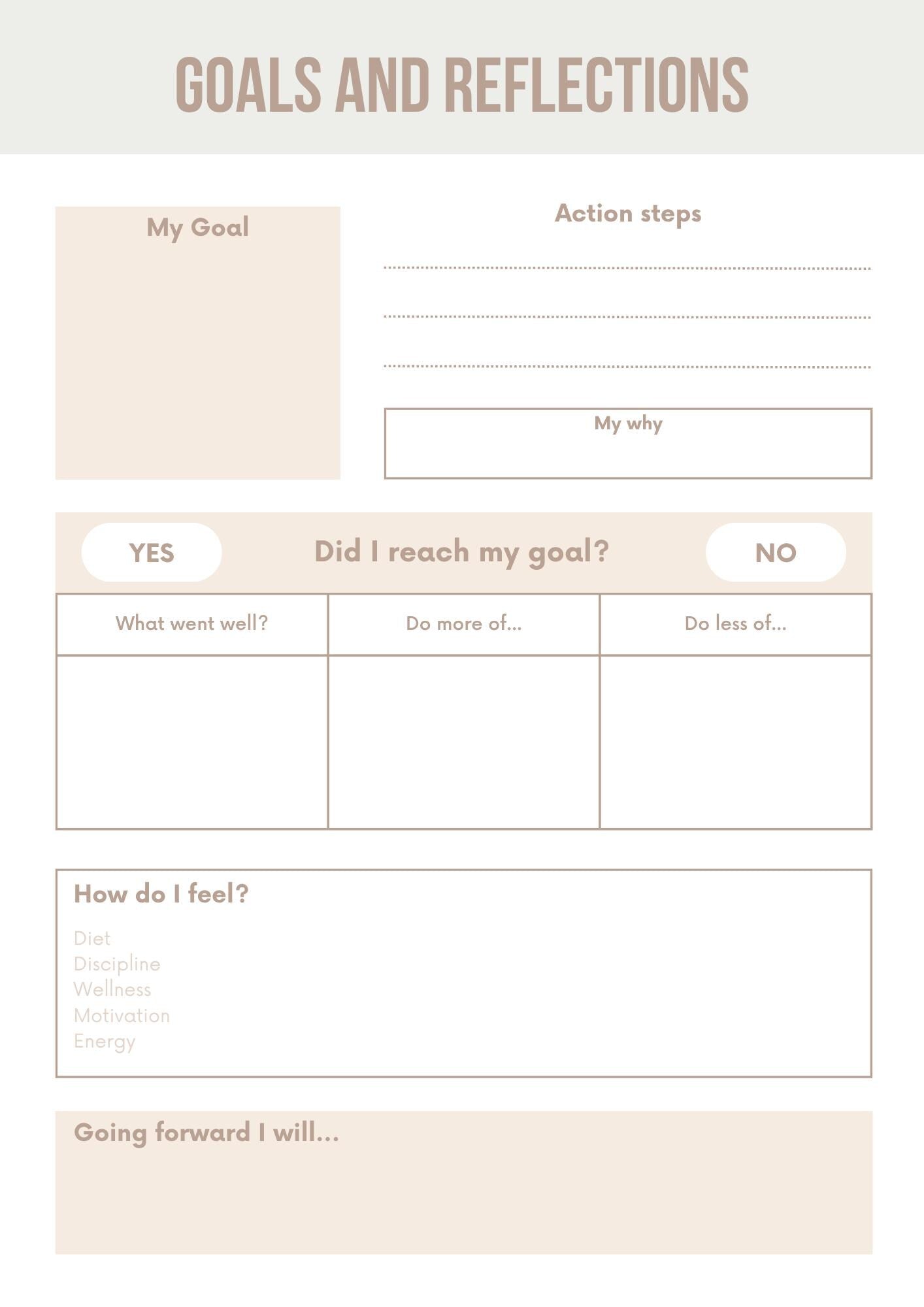 Fitness Planner & Tracker | Daily Workout, Nutrition, Goals | Printable Health - Wellness Organizer | Stay Motivated - Achieve Milestones