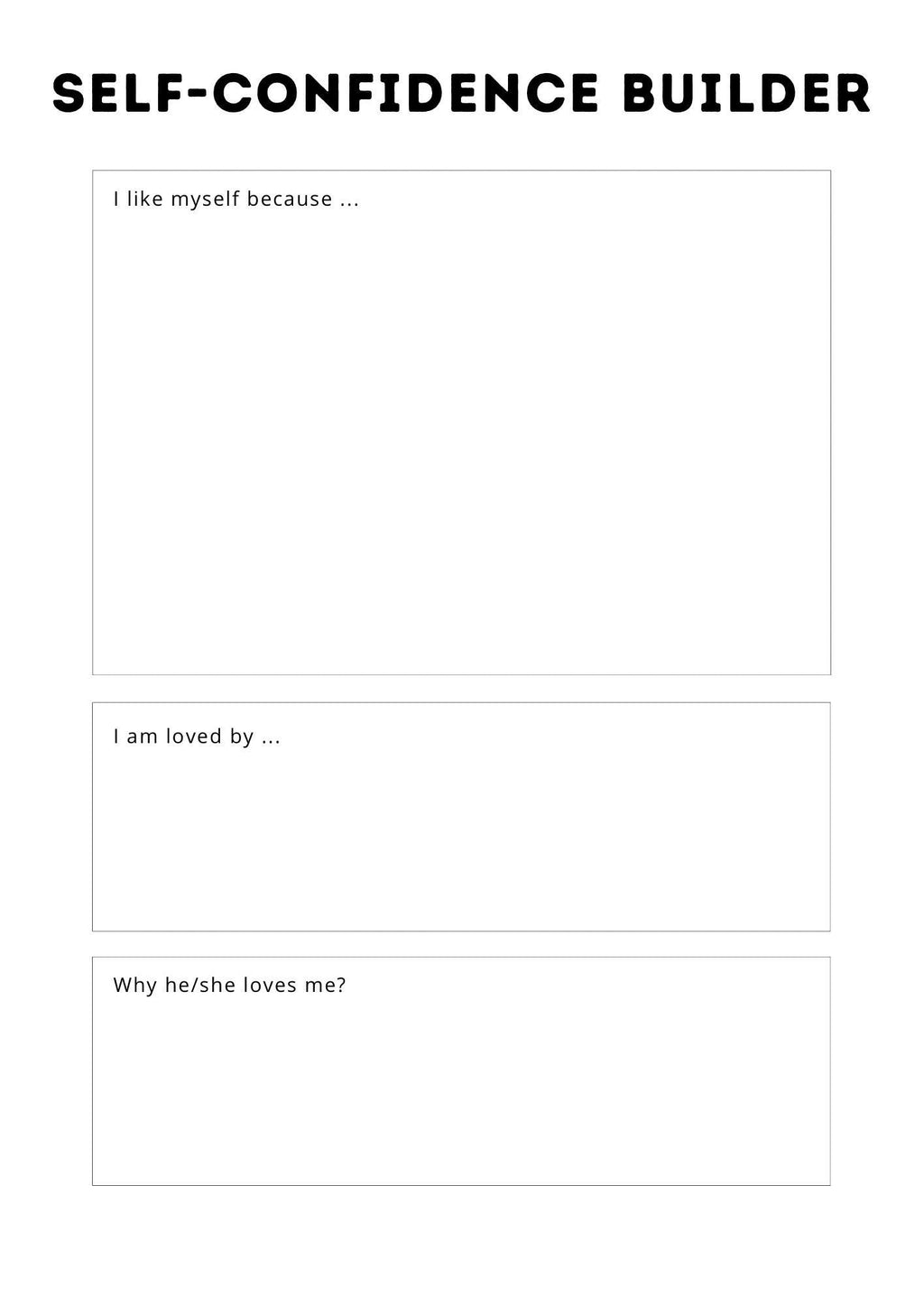Daily Self-Confidence & Mindset Tracker | Printable Boost Self-Esteem Journal | Confidence Planner PDF | Self-Growth Workbook