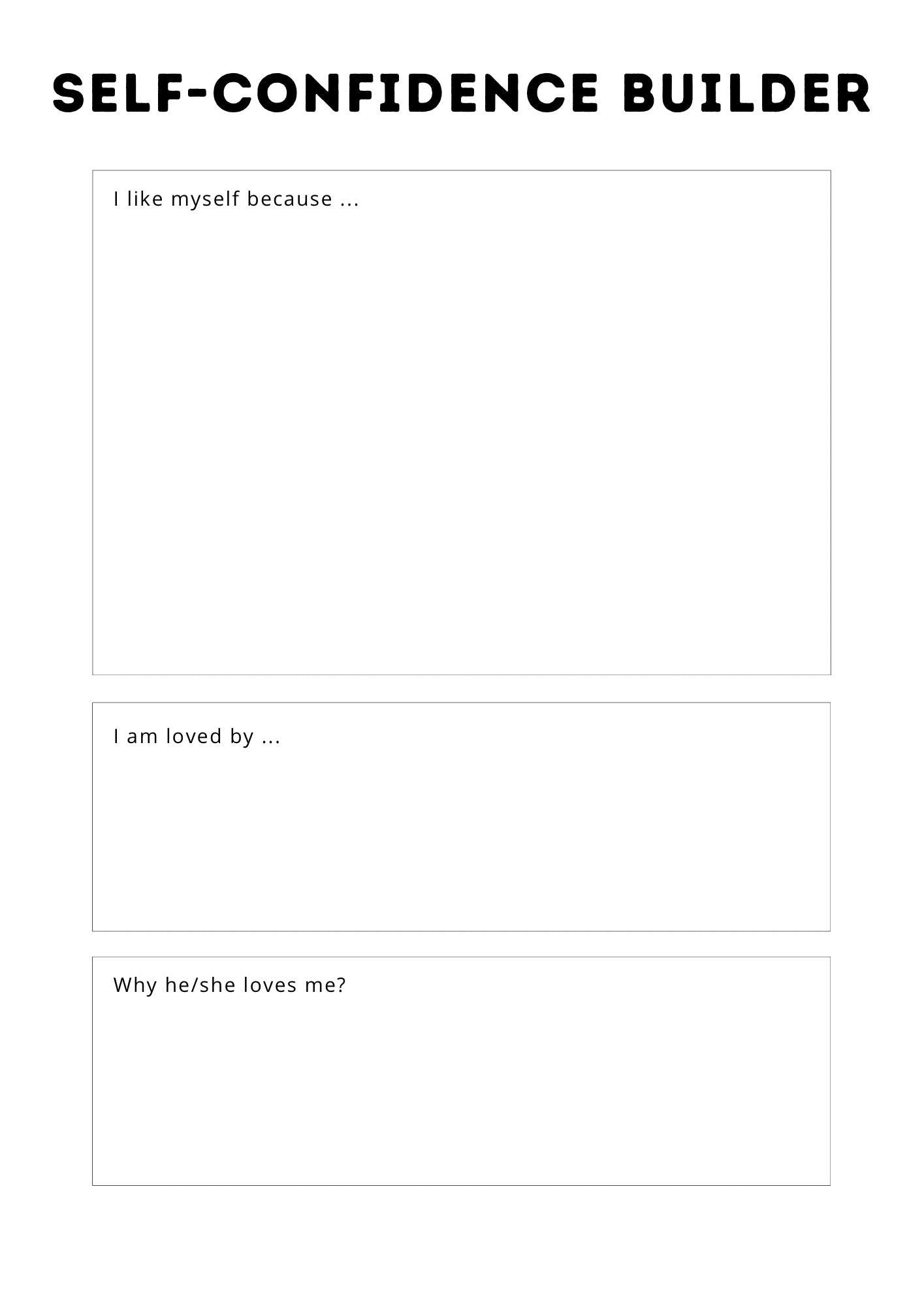 Daily Self-Confidence & Mindset Tracker | Printable Boost Self-Esteem Journal | Confidence Planner PDF | Self-Growth Workbook