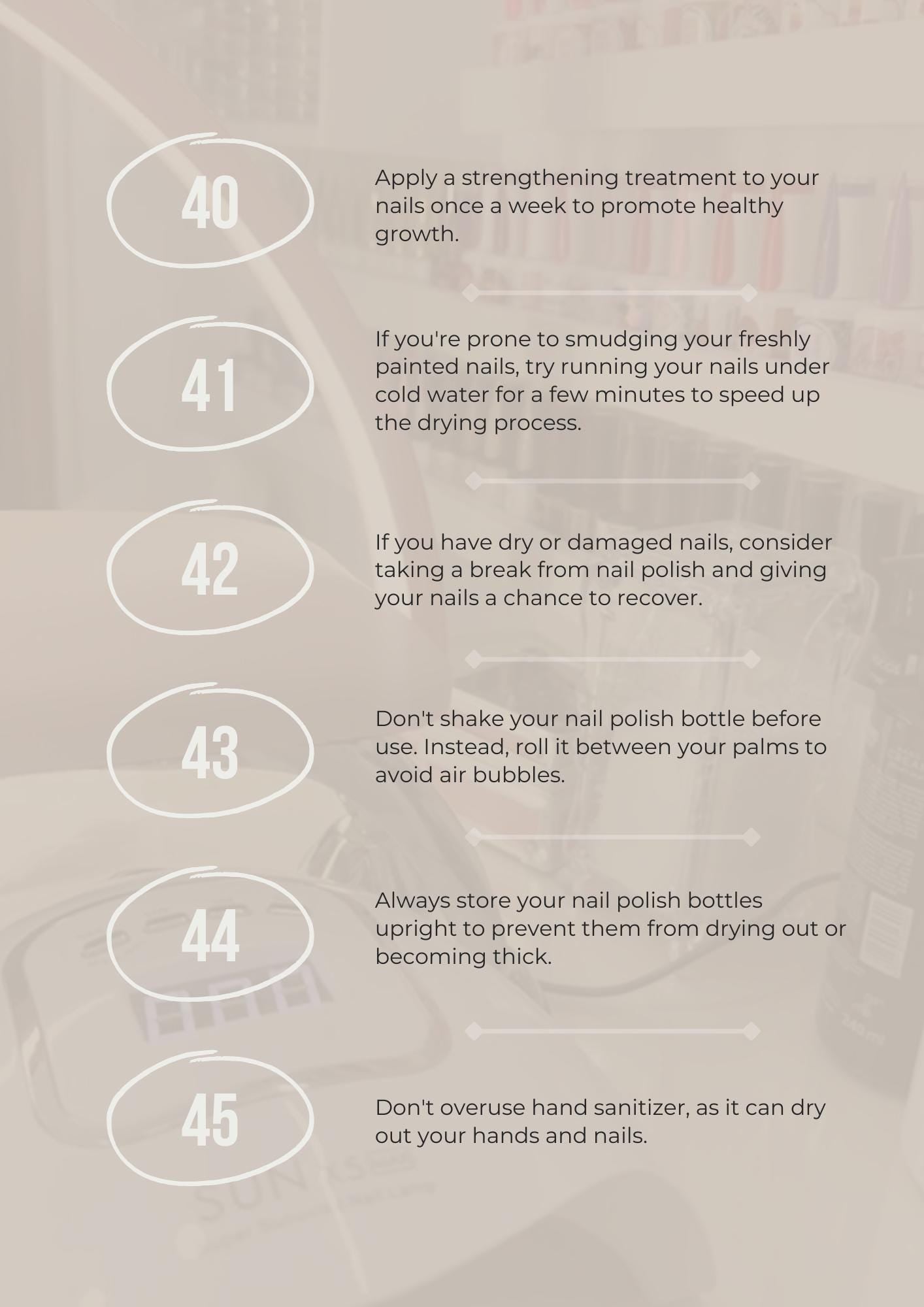 Ultimate Nail Care Guide: 50 Tips for Healthy Nails | Printable Nail Health Tips | Fungal Infection Prevention | Nail Enthusiasts Gift