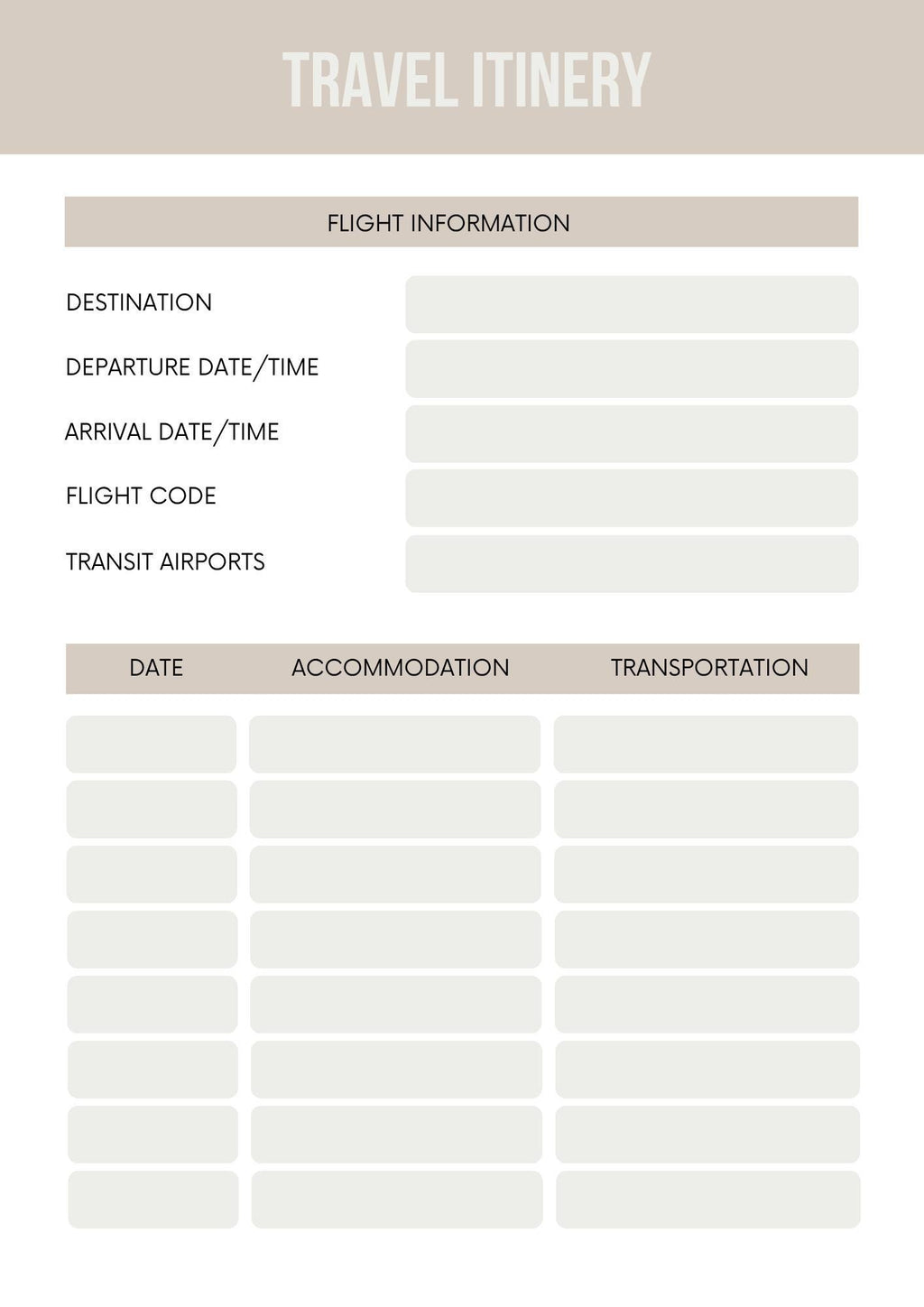 Customizable Travel Journal and Organizer for Explorers | Personalized Vacation Planner and Itinerary | Eco-Friendly Gift Idea