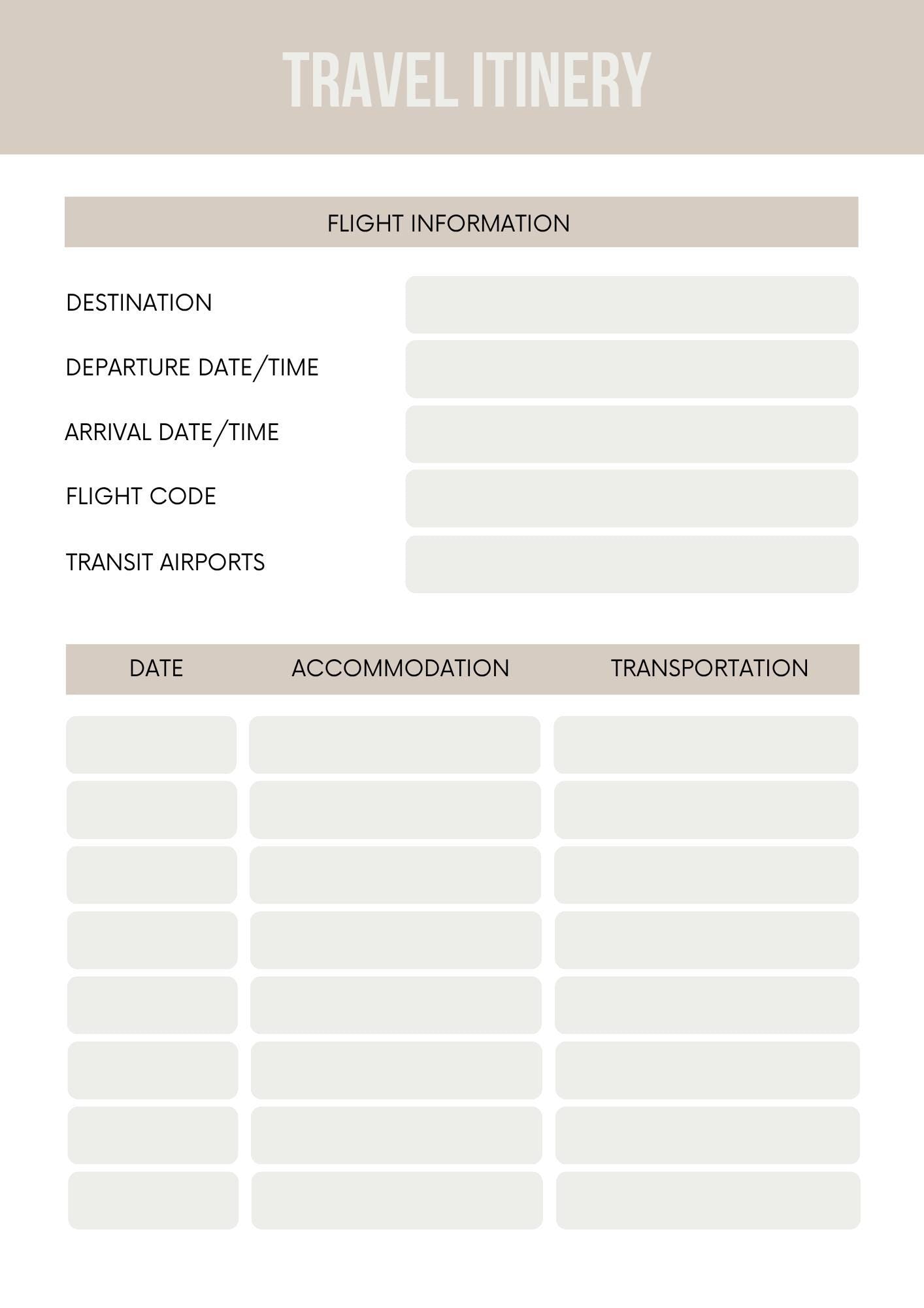 Customizable Travel Journal and Organizer for Explorers | Personalized Vacation Planner and Itinerary | Eco-Friendly Gift Idea