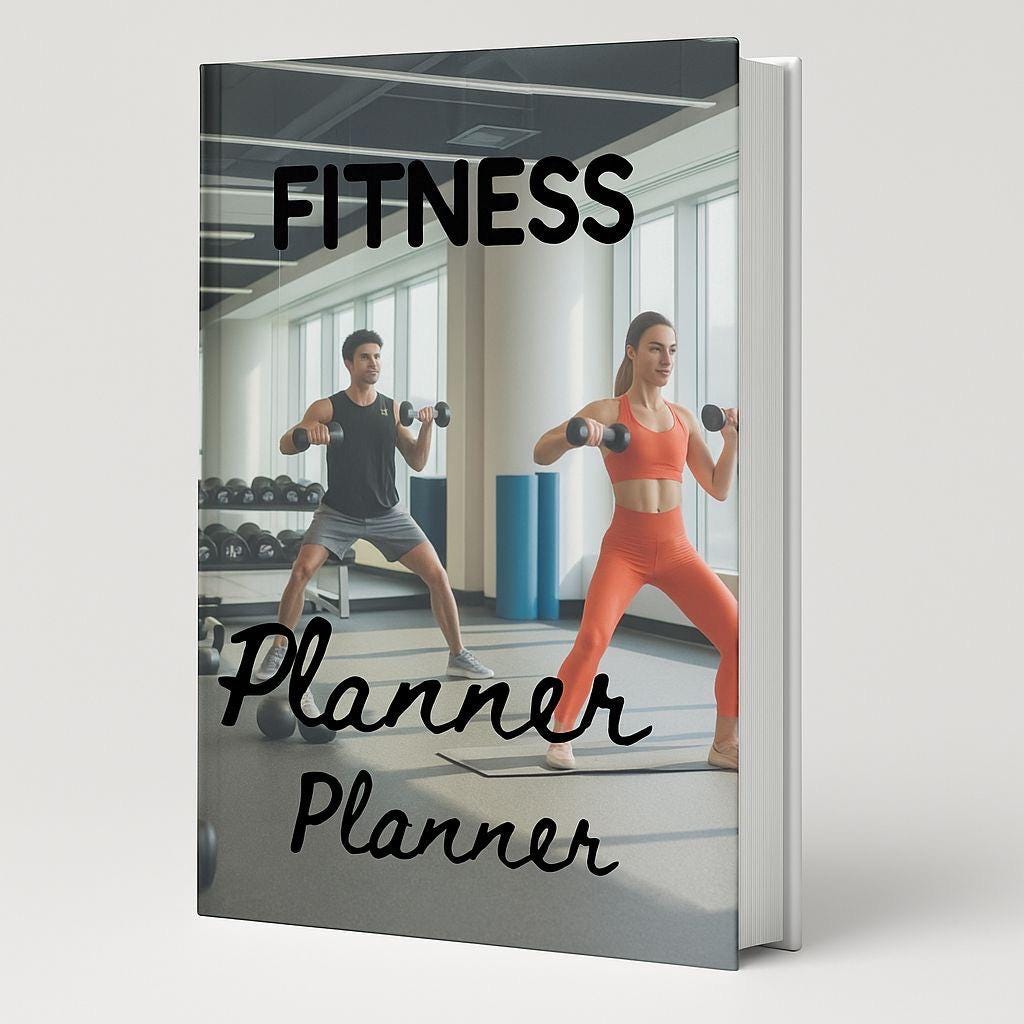Fitness Goal Crusher Printable Planner - Motivate, Track Progress, Stay Organized - Instant Download