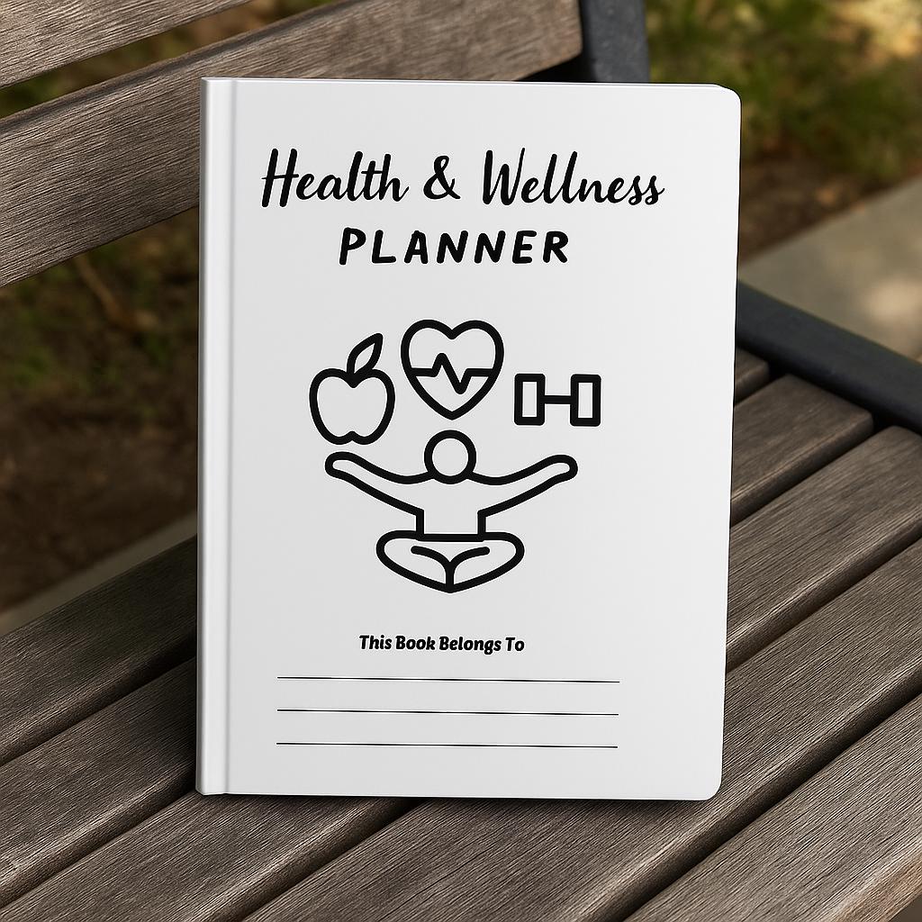 Ultimate Health & Wellness Planner - Daily Food Journal, Fitness Tracker, Meal Planner, Self-Care Pages - Digital Download