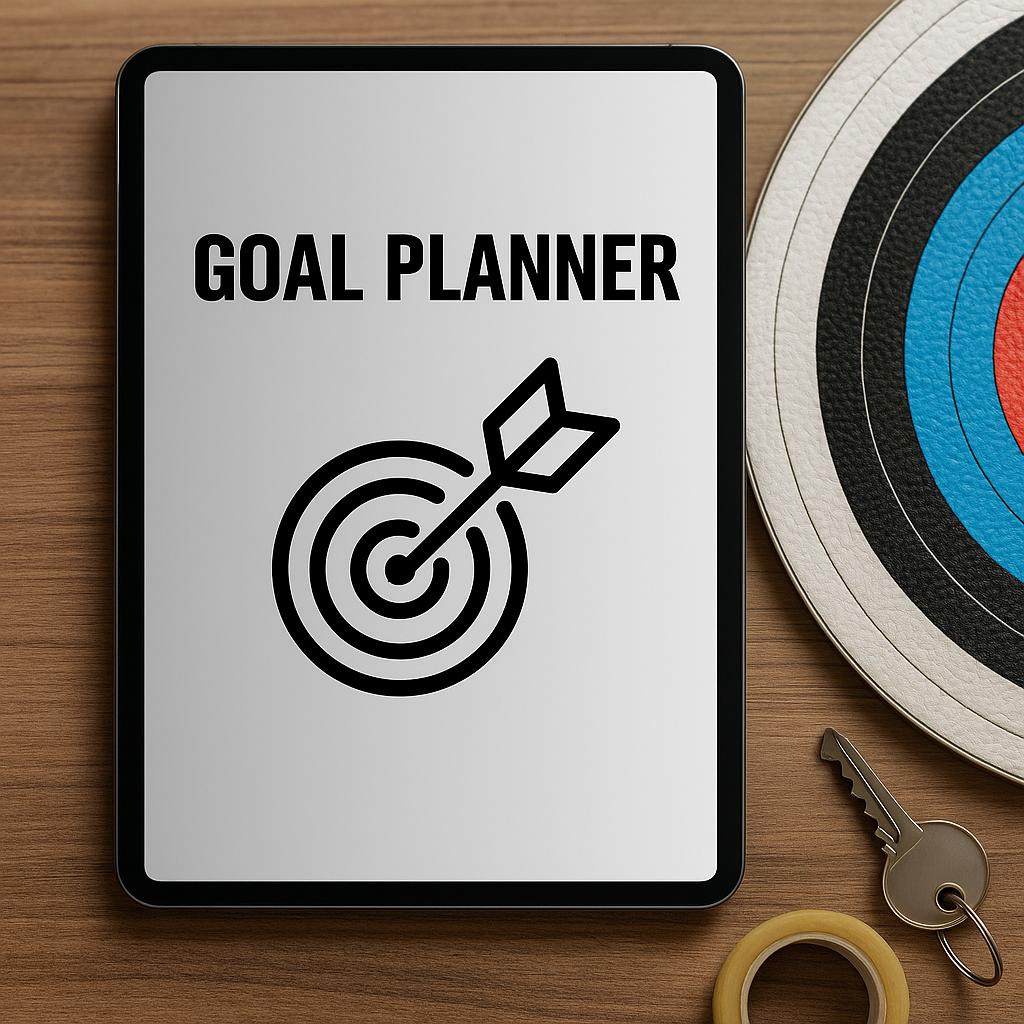 Ultimate Goal Planner Kit | SMART Goals, Vision Board, Action Plan | PDF Download - Goal Setting Workbook & Productivity Tracker - Digital