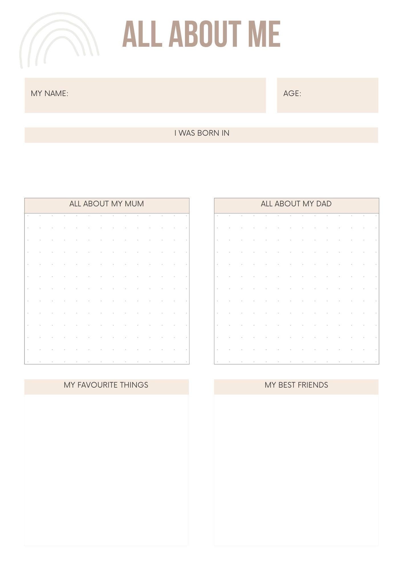 Interactive ADHD Kids Planner: All About Me | Encourage Creativity & Goal-Setting | Fun Workbook for Organization - Self-Discovery